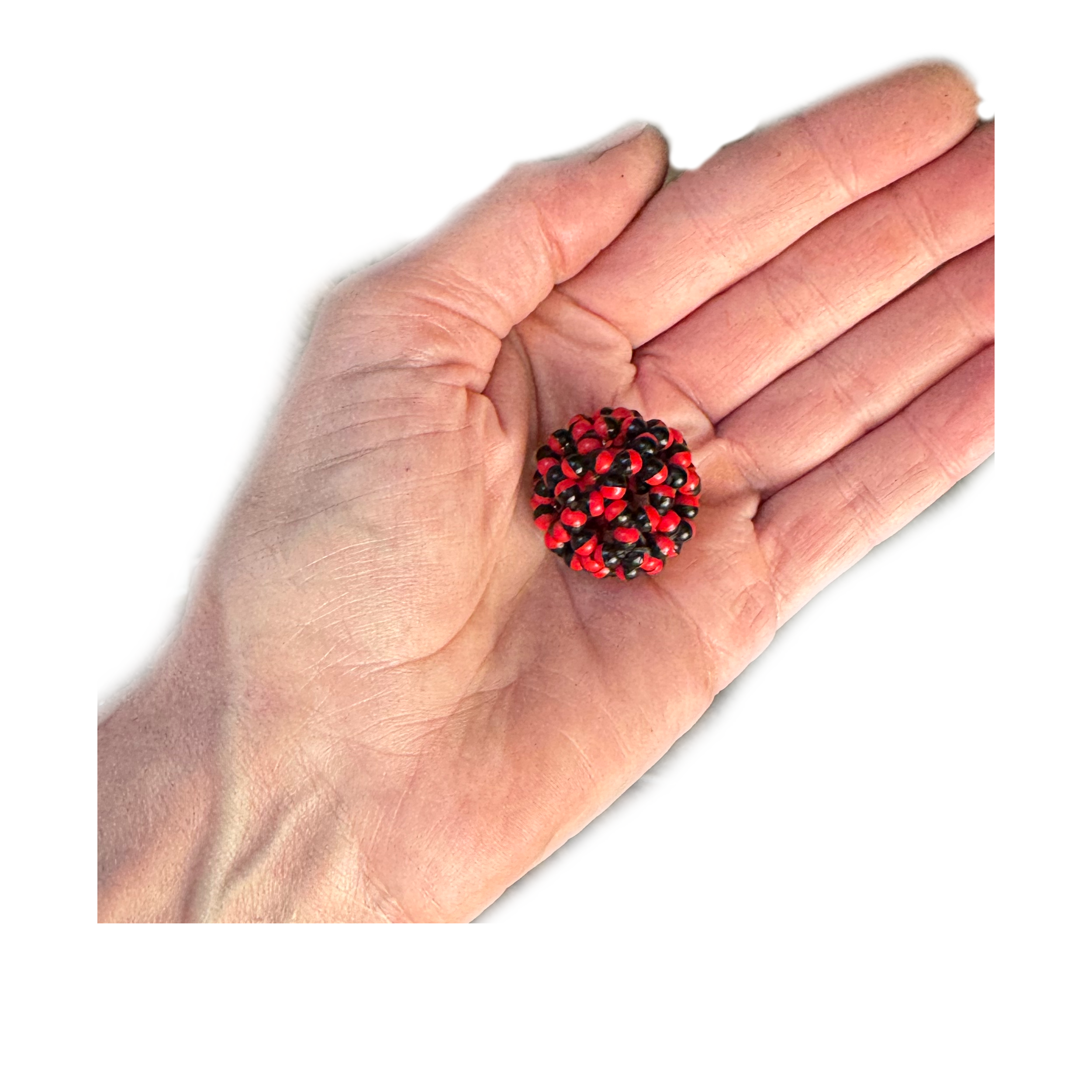 Half Black Half Red Large Lacy Sphere.png