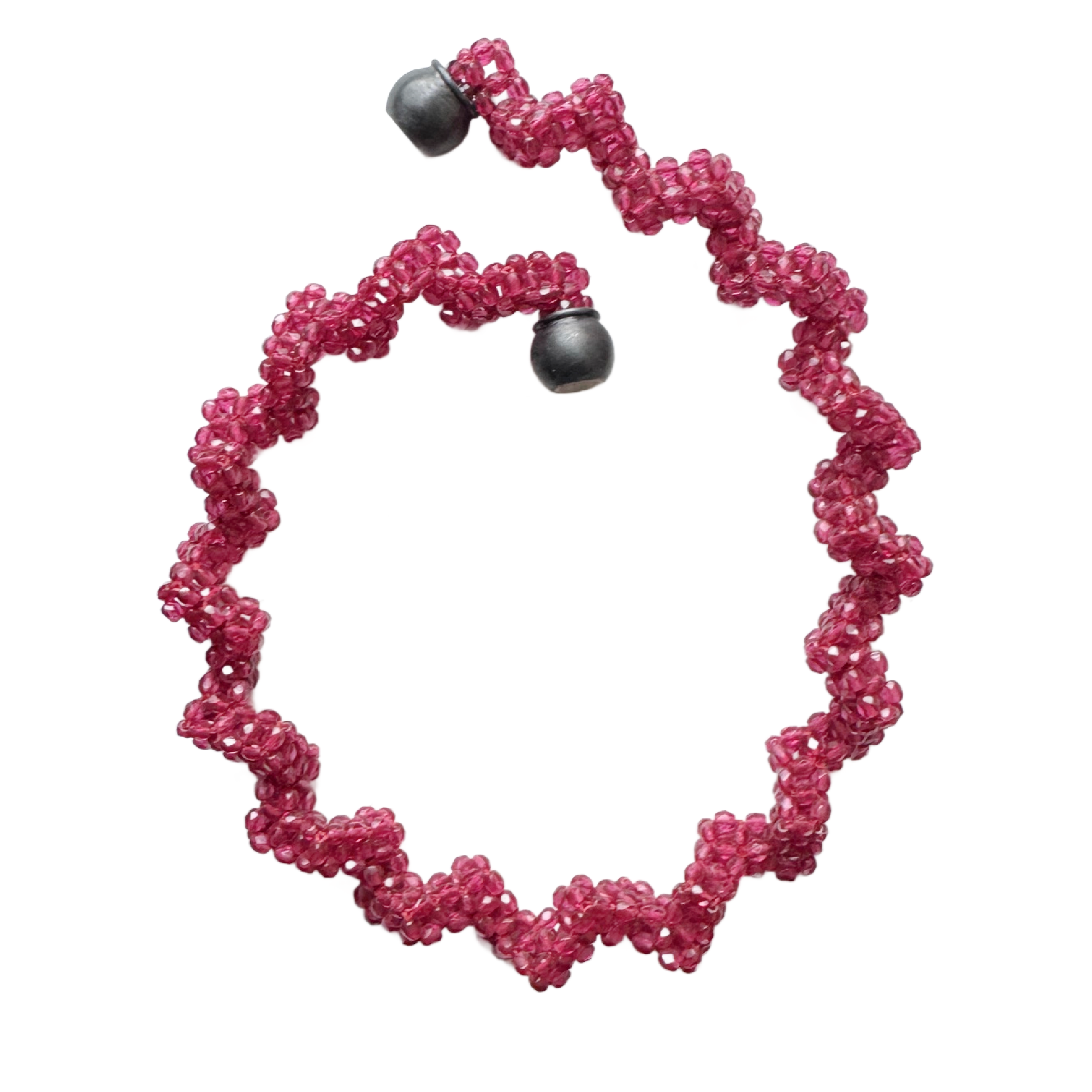 Magenta Zig Zag Necklace Image 3.png