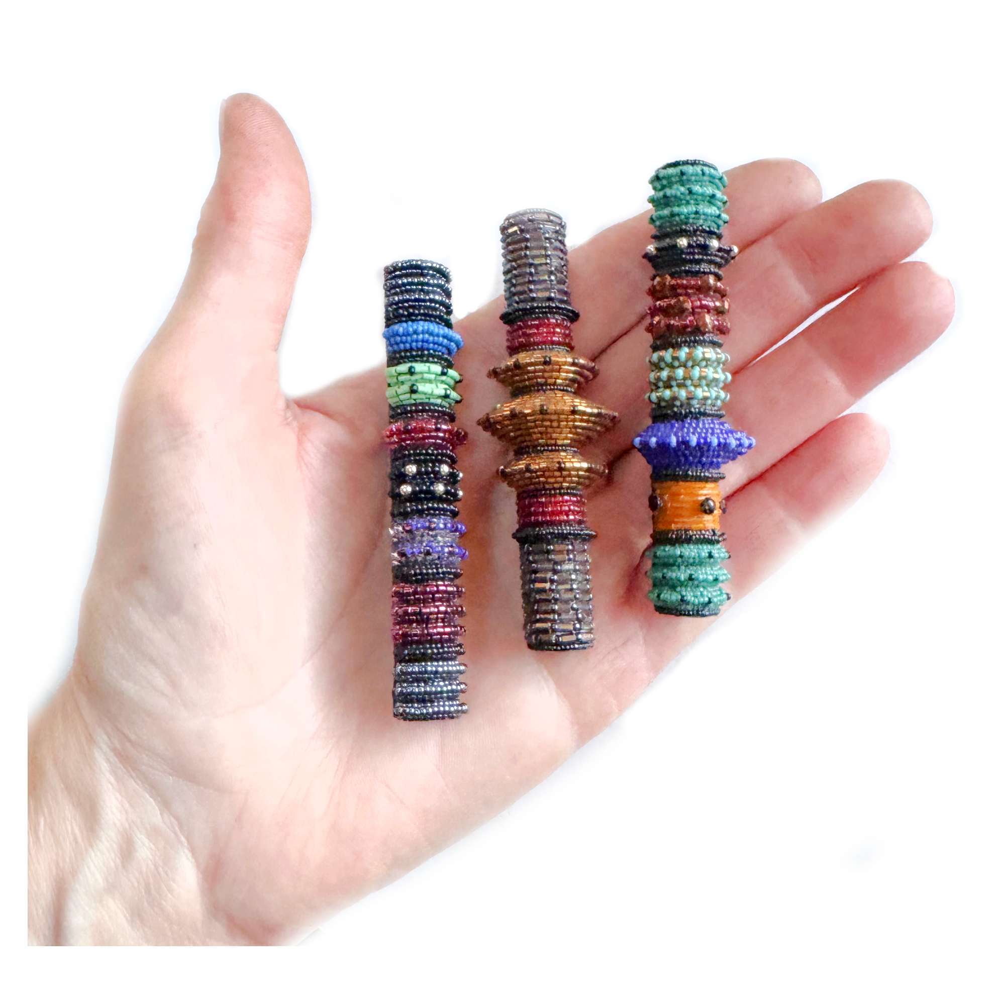 Hematite Aurora Olive Tiny Turquoise Image 2.png