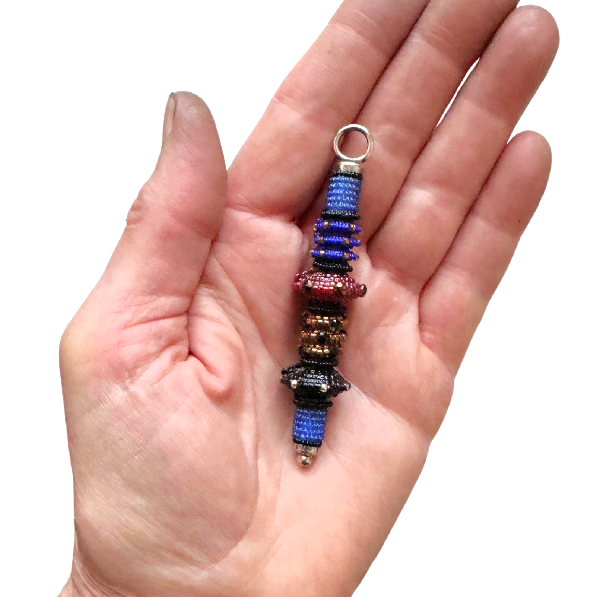 Vintage Small Cylinder Pendant in Cornflower Image 2.png