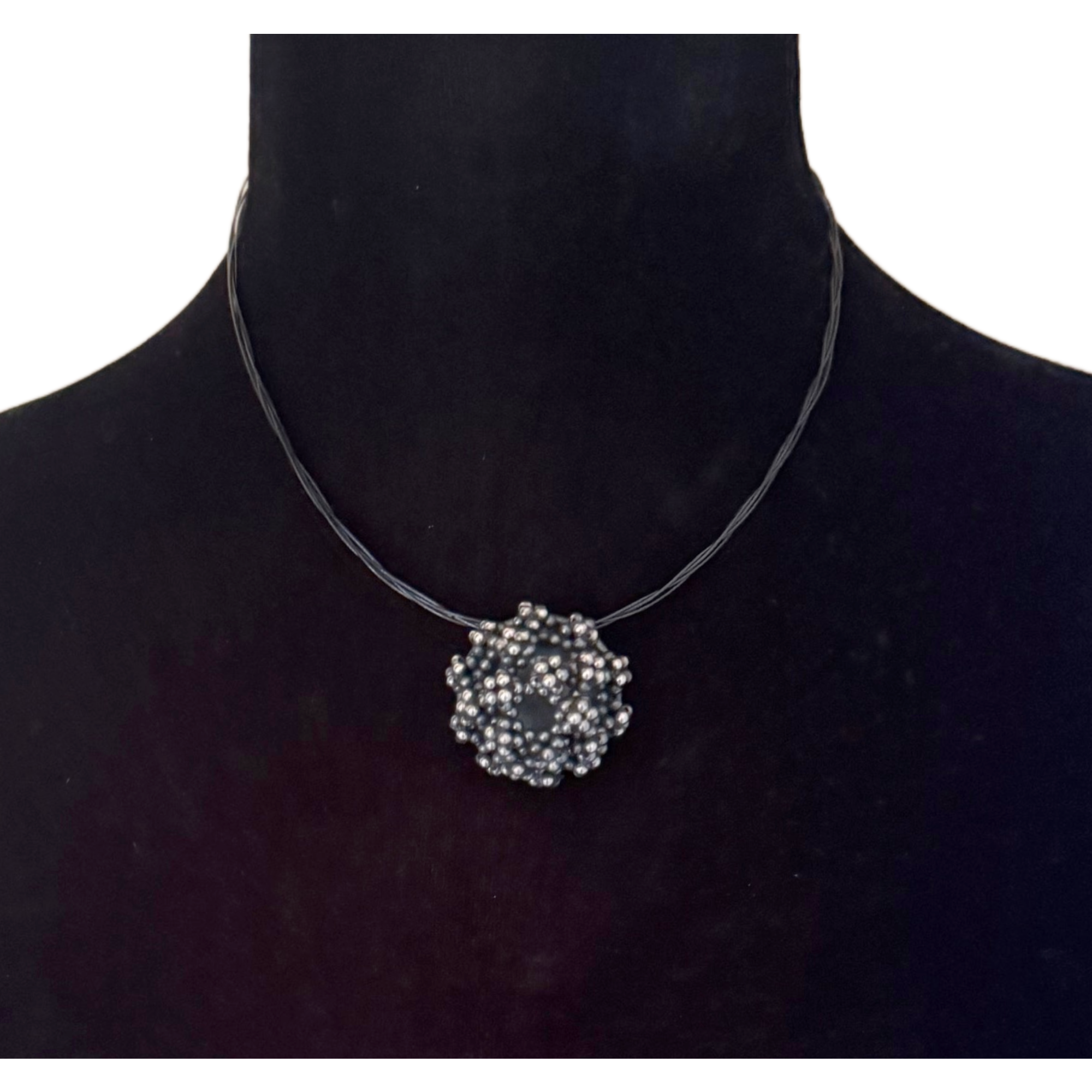 Floral Hemisphere Brooch-Pendant