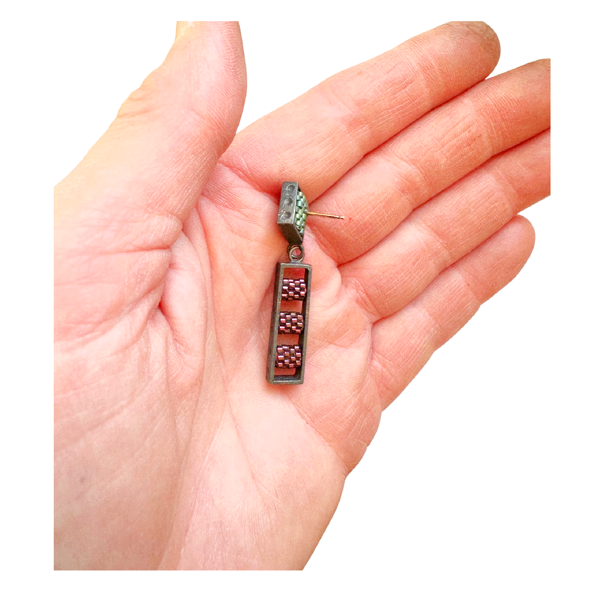 Asymmetrical Ladder Earrings Image 3g.png