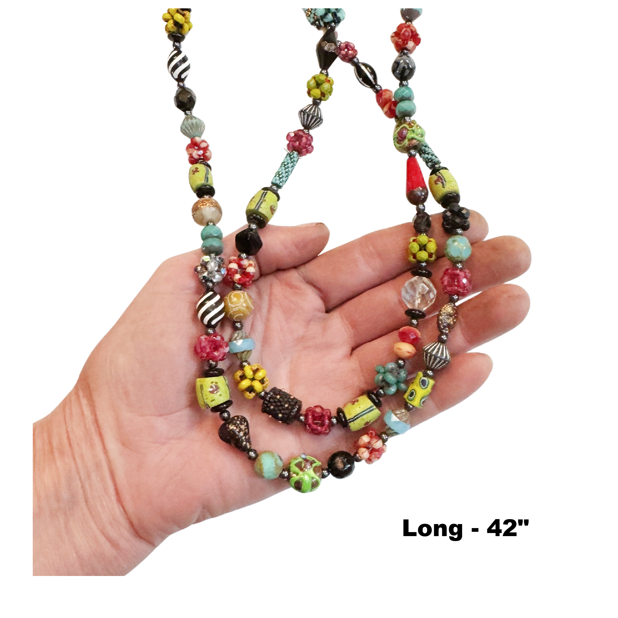 Citron Turquoise Fuschia Necklace LONG 42".png