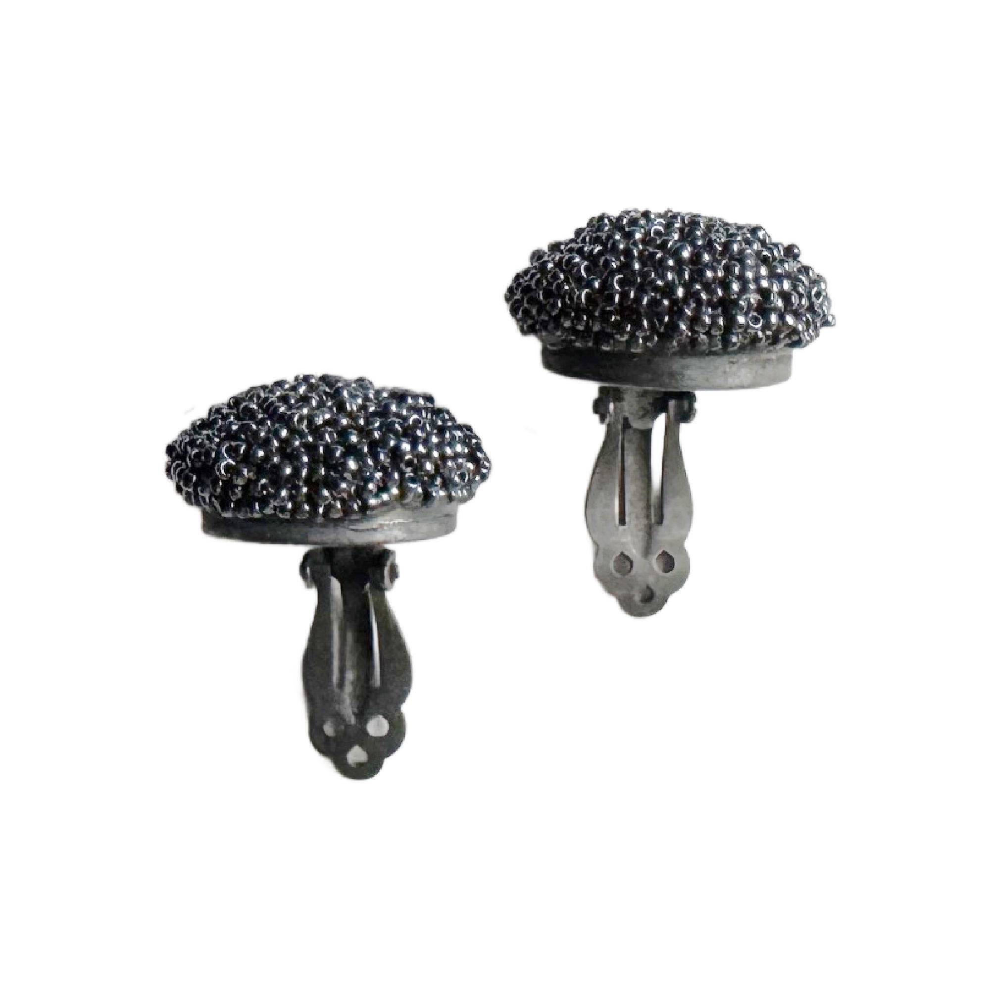 Hematite Button Earrings Image 4.png