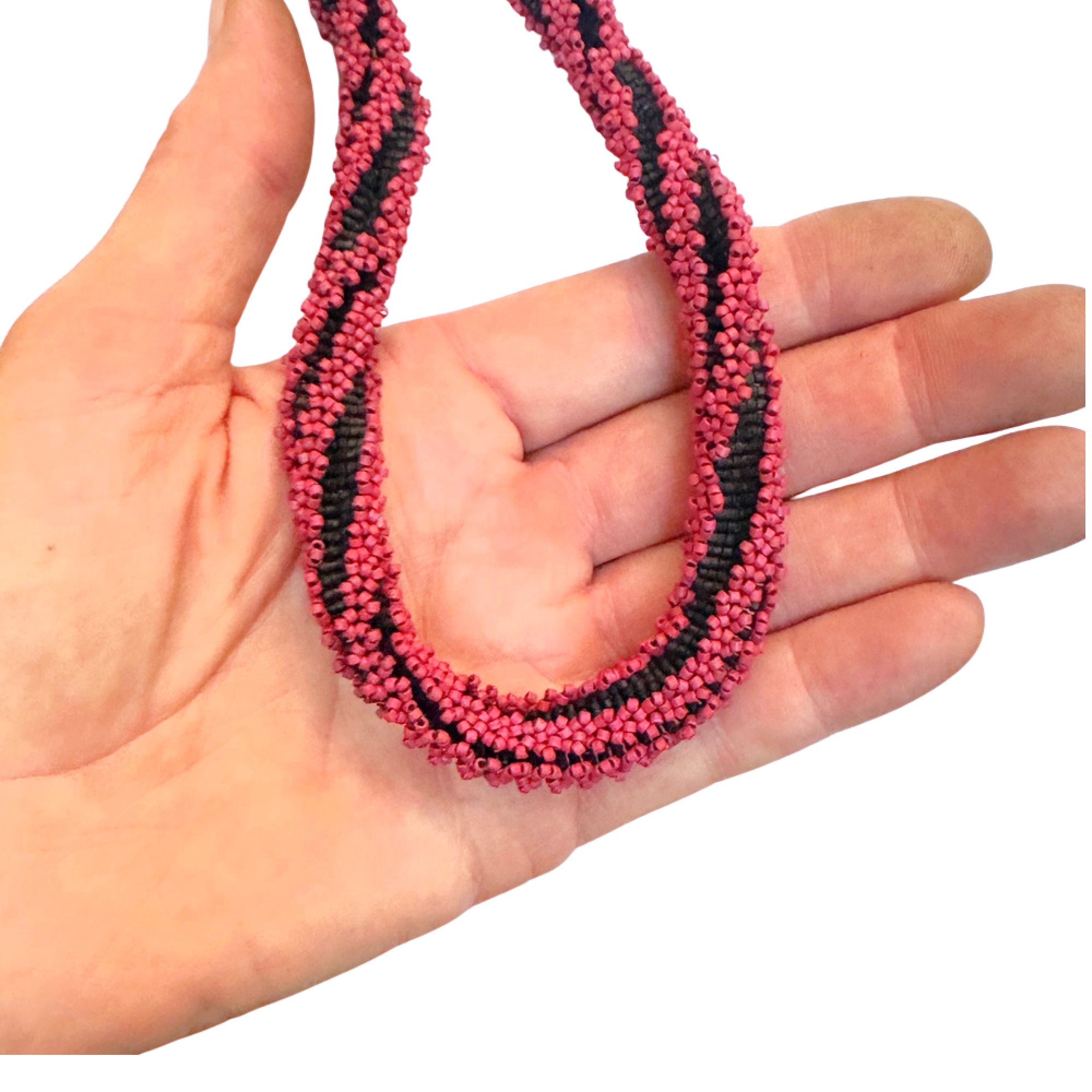 Vintage Choker in Red and Black Image 3.png