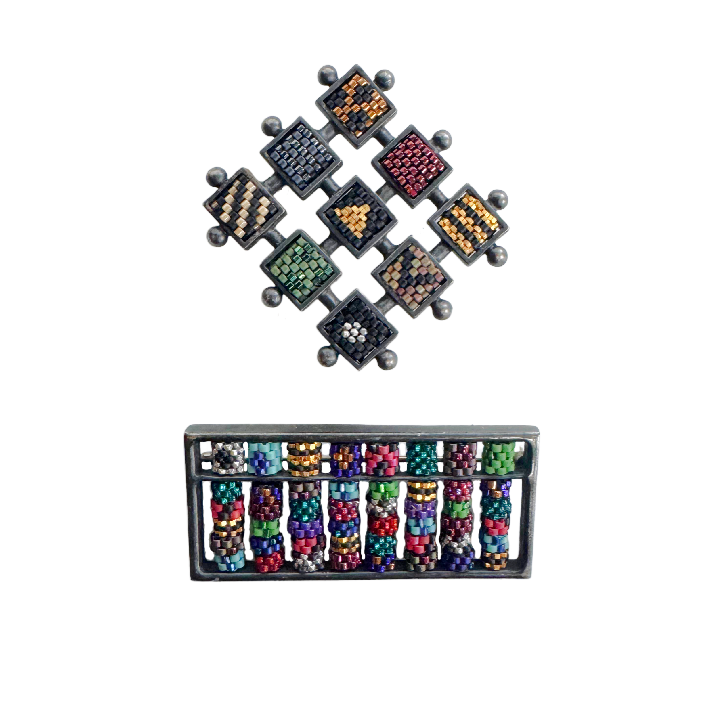 Vintage Confetti & Abacus Brooches.png