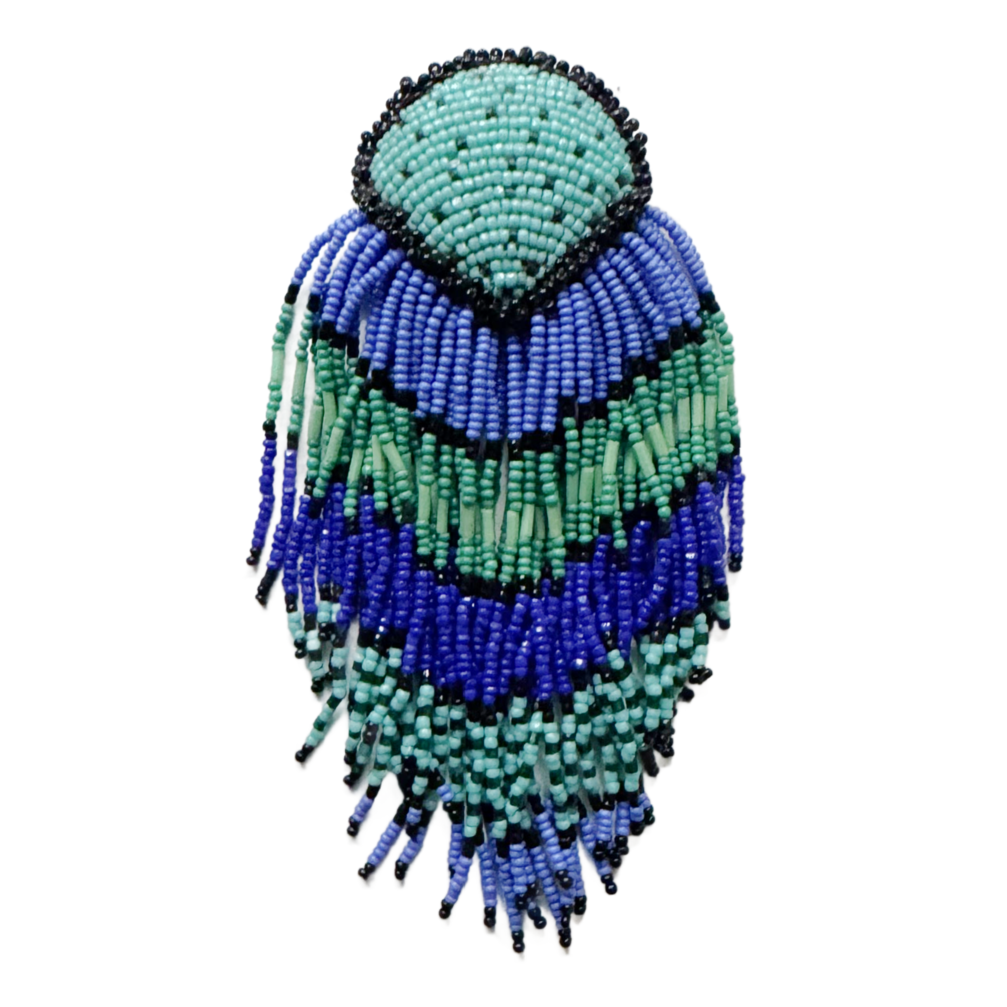 Vintage Anemone Brooch in Vibrant Blues Image 1.png