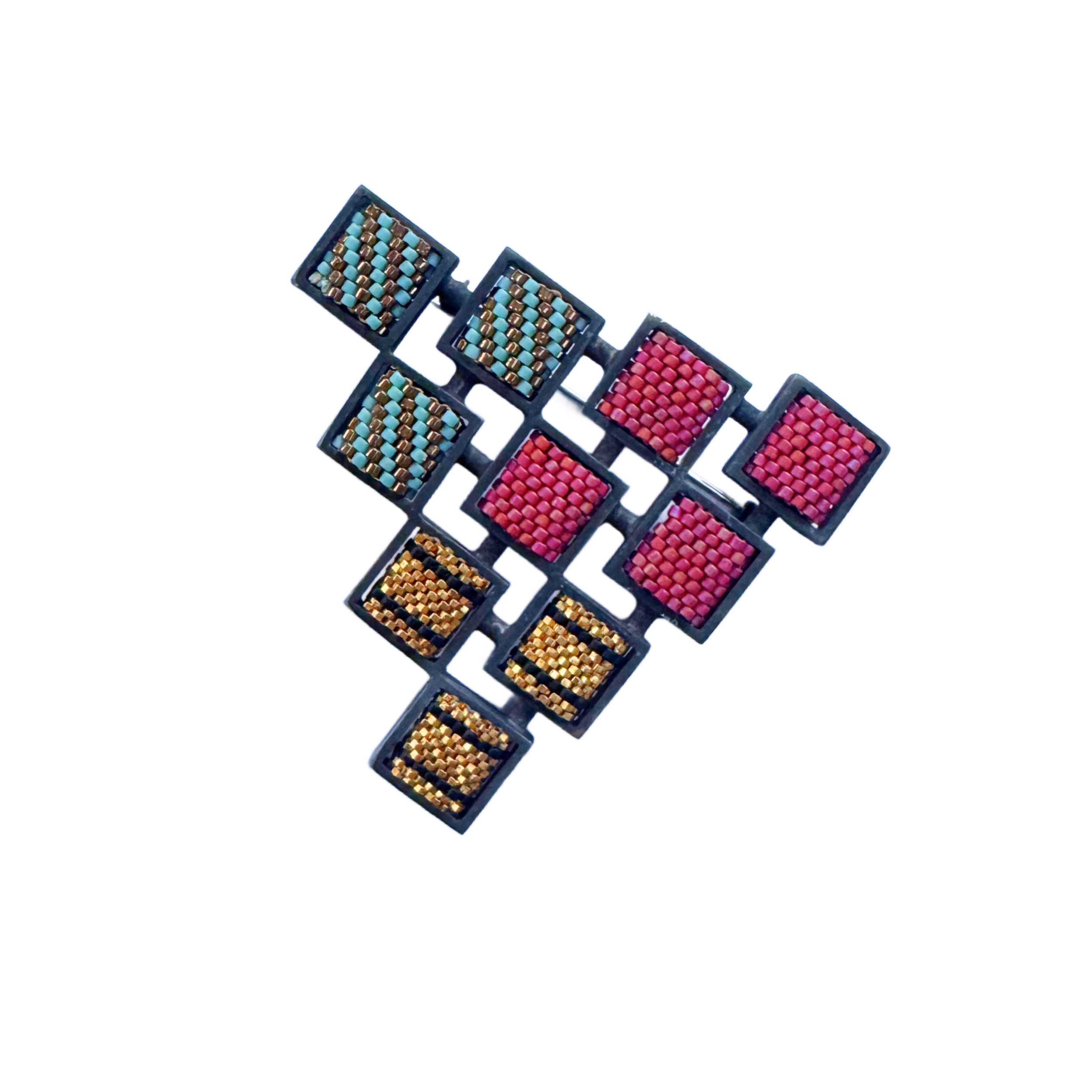 Vintage Confetti Series Triangle Brooch Image 4.png