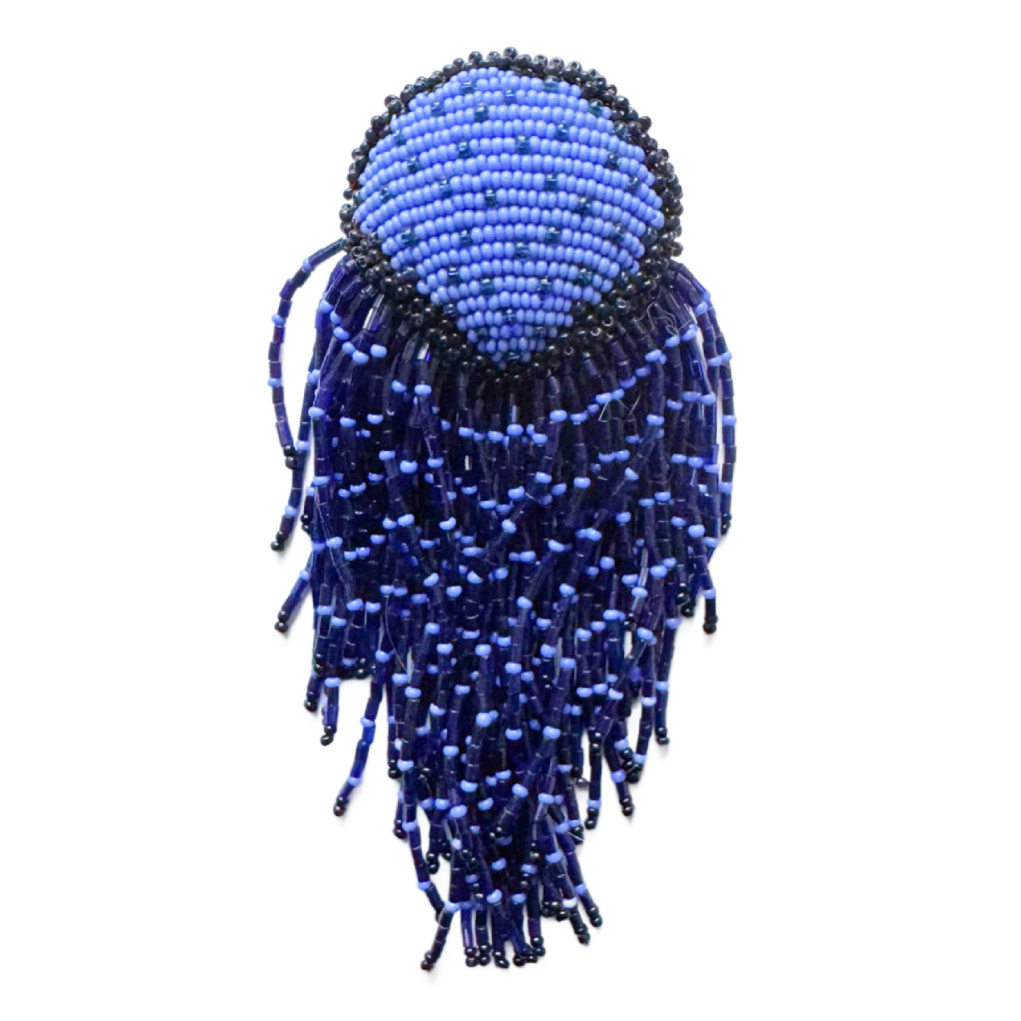 Vintage Cobalt & Periwinkle Anemone Brooch Image 1a.png