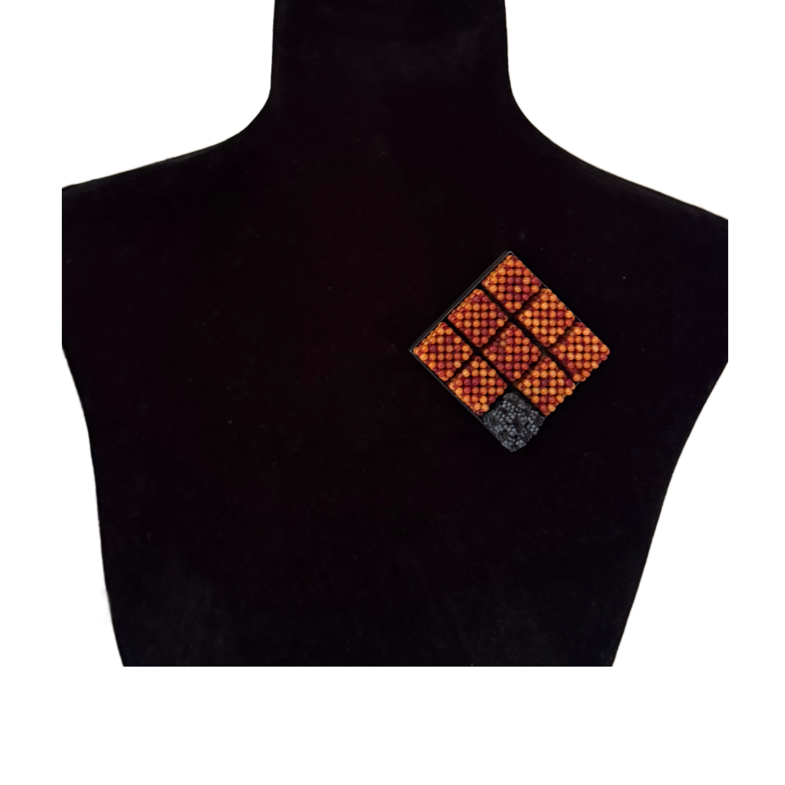Vintage Rust Cube Brooch.png