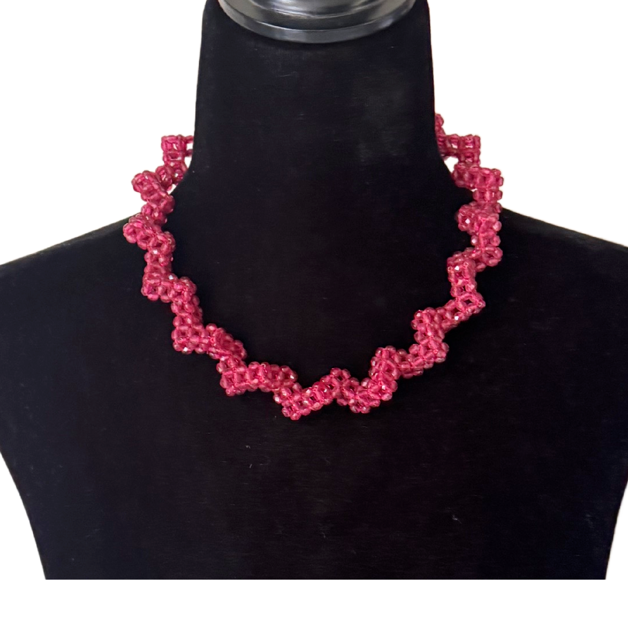 Magenta Zig Zag Necklace Image 1.png