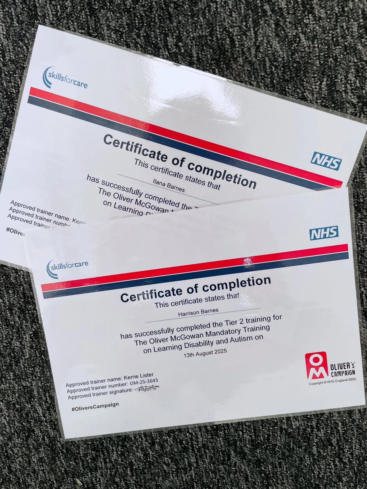 The Oliver McGowan Training - completed!
⭐ The Oliver McGowan Mandatory Training on Learning Disability and Autism is named after Oliver McGowan, whose death shone a light on the need for health and social care staff to have better training.
⭐ Thi