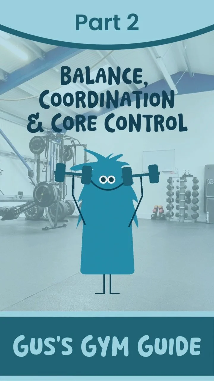BALANCE, CO-ORDINATION AND CORE CONTROL (pt. 2)
⭐️ It’s very common for parents and professionals to highlight balance, co-ordination and core control as areas to work on with young people during sessions.
⭐️ These elements of fitness often o