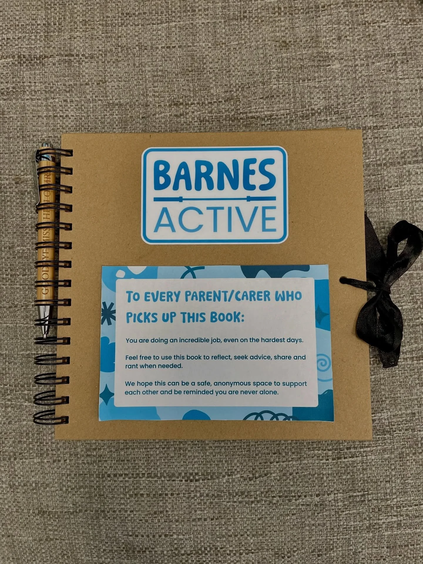 We have a new book in the reception area for or parents and carers to write in. It is a safe space to reflect, share, ask advice or rant if they need it. 

Please feel free to pick it up when you are with us and add something or respond to someone&rs