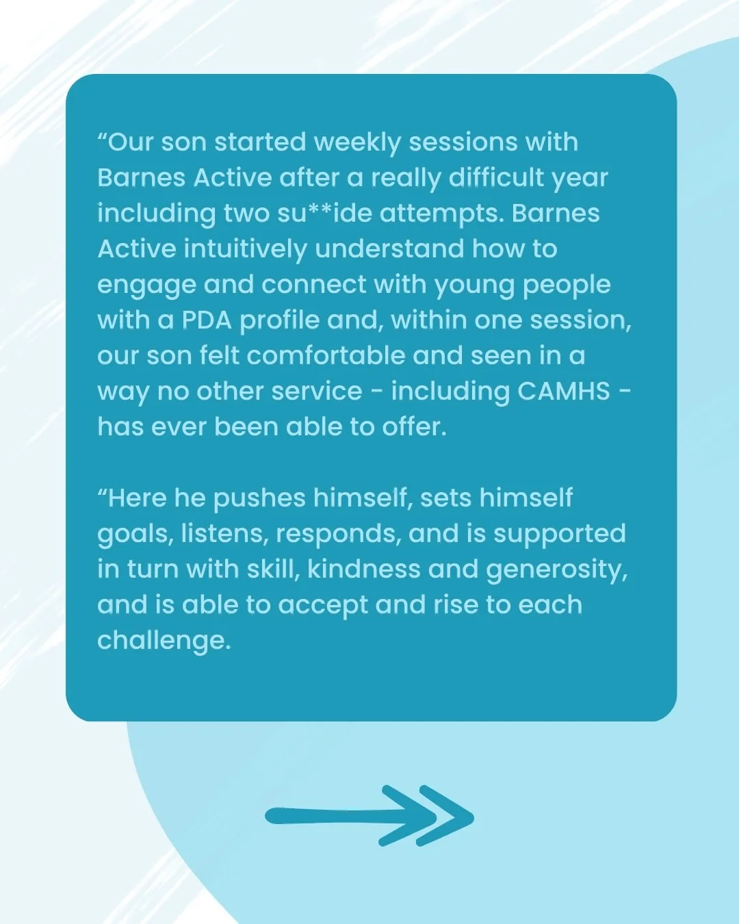 Some wonderful feedback from the parents of one of our teenage members. Their son is such a pleasure to train, and we are so glad they love coming to our gym each week.

#feedback #gym #personaltrainer #specialeducationalneeds #mentalhealth