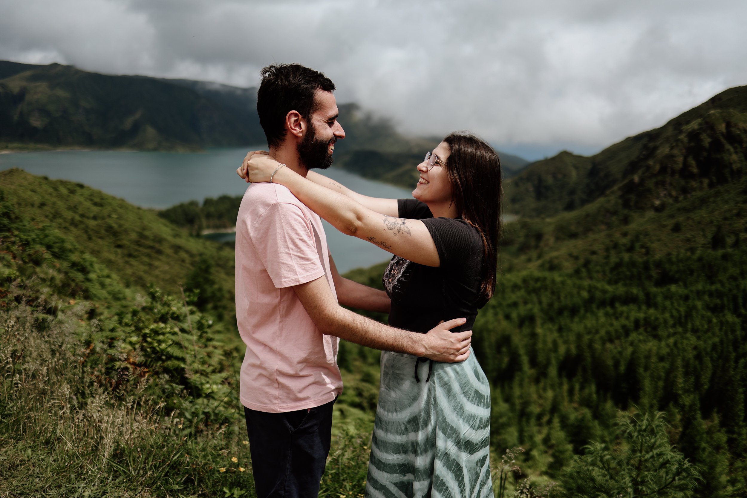 Tania Carvalho Mini Couple Photoshoot in Lagoa do Fogo, São Miguel, Azores
