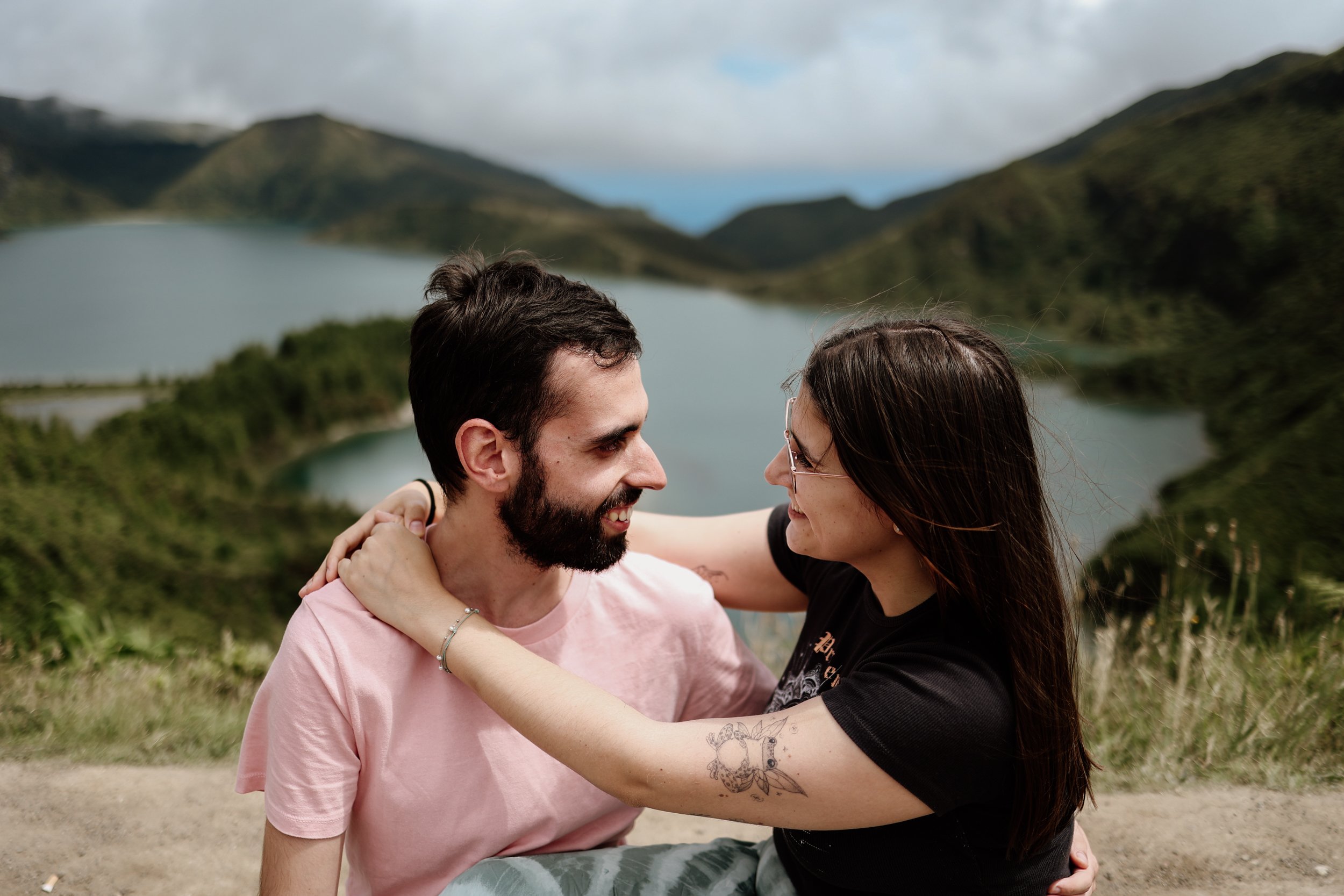 Tania Carvalho Mini Couple Photoshoot in Lagoa do Fogo, São Miguel, Azores