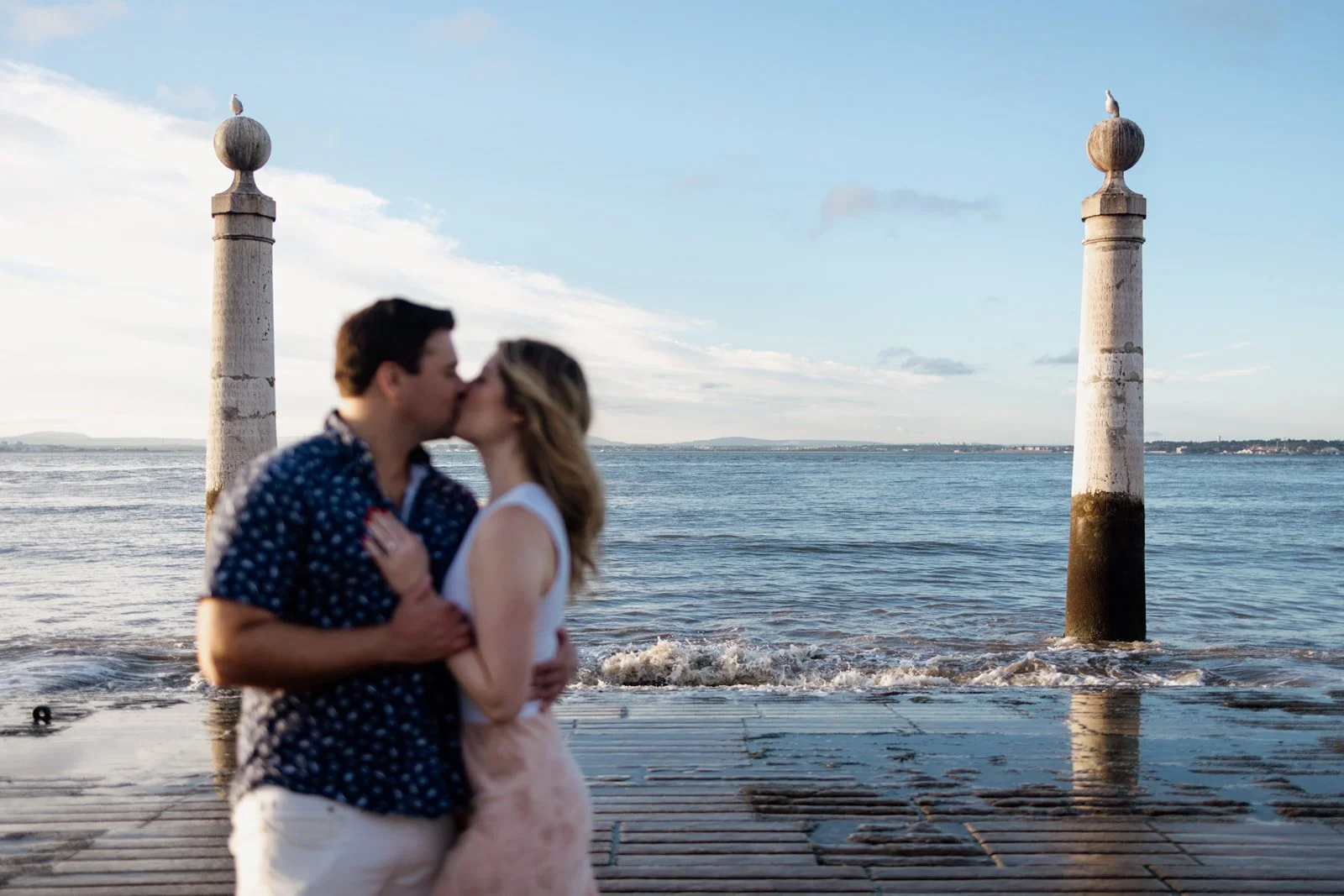 Sunrise Surprise Proposal in Lisbon · Alex &amp; Kristin