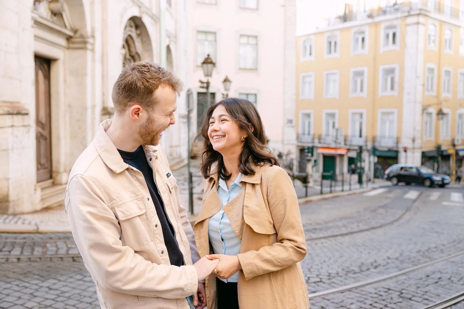 Proposal at Miradouro das Portas do Sol | Emily &amp; Emiel