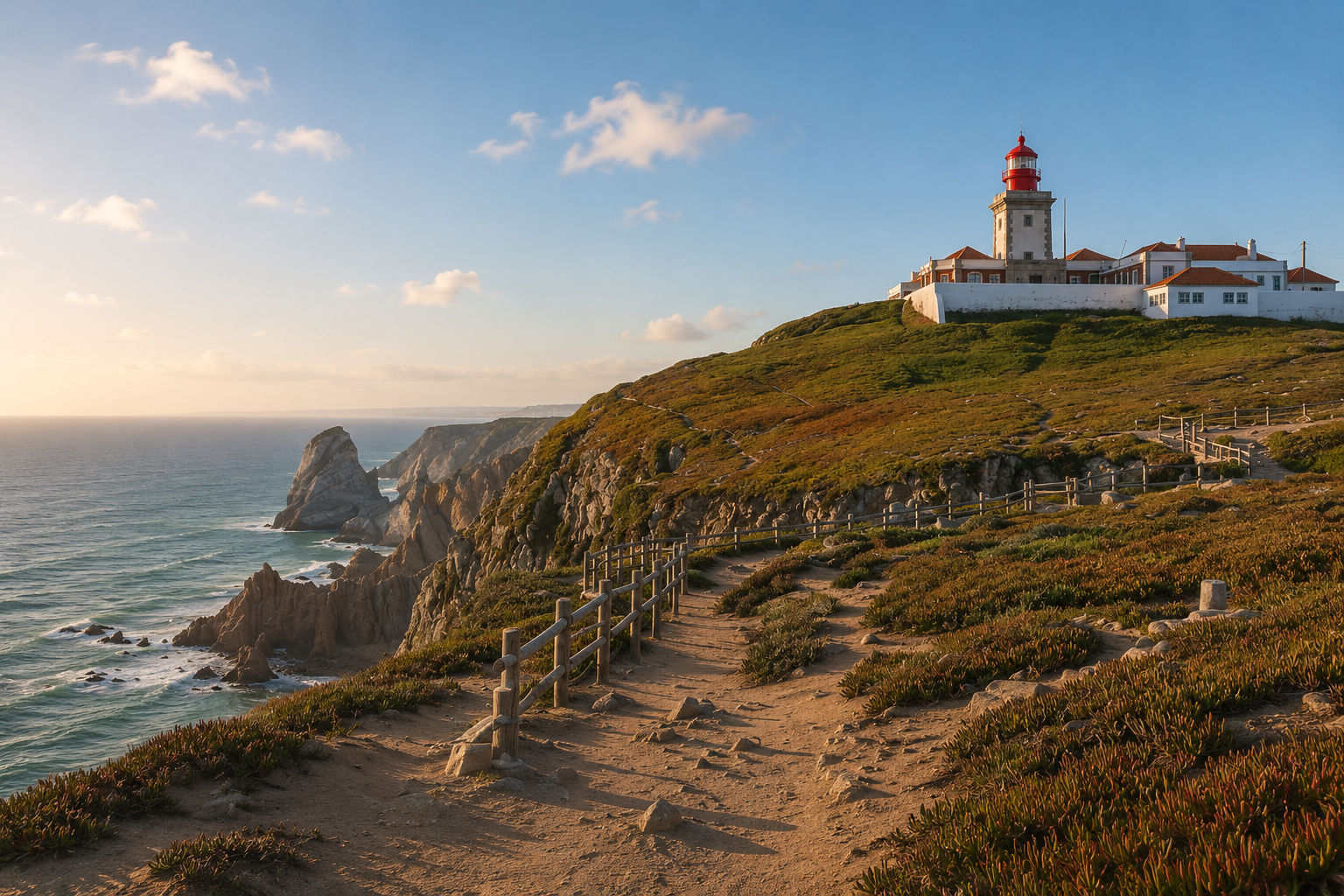 Cabo da Roca, the westernmost point of mainland Europe, offering spectacular cliffside views and unforgettable scenery for couple photography in Sintra.