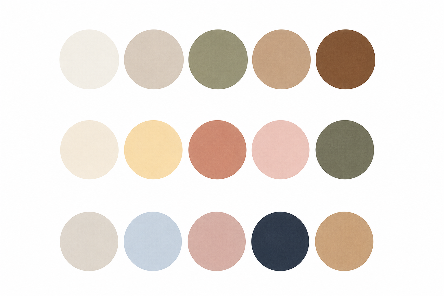 Recommended colour palette for engagement photos in Sintra, featuring soft neutrals, terracotta, olive green, dusty blue, blush pink and timeless earthy tones.