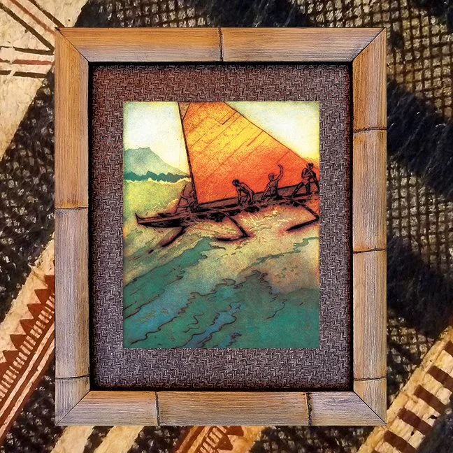 MATSON-MENU-OUTRIGGER-JOHN-KELLY-BAMBOO-FRAME-W-BROWN-GRASS-MAT.jpg