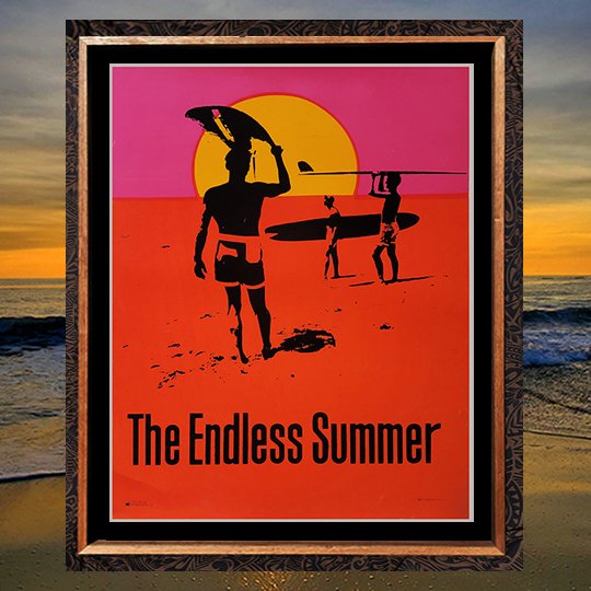 ORIGINAL ENDLESS SUMMER FULL DAY-GLO POSTER