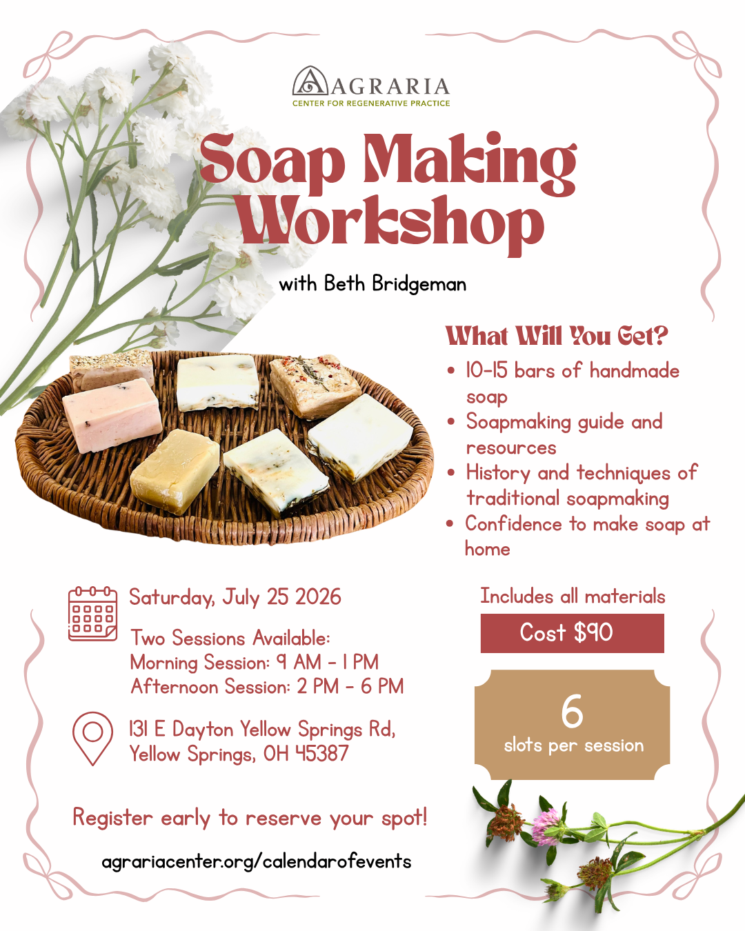 Soap Making Workshop Morning Session