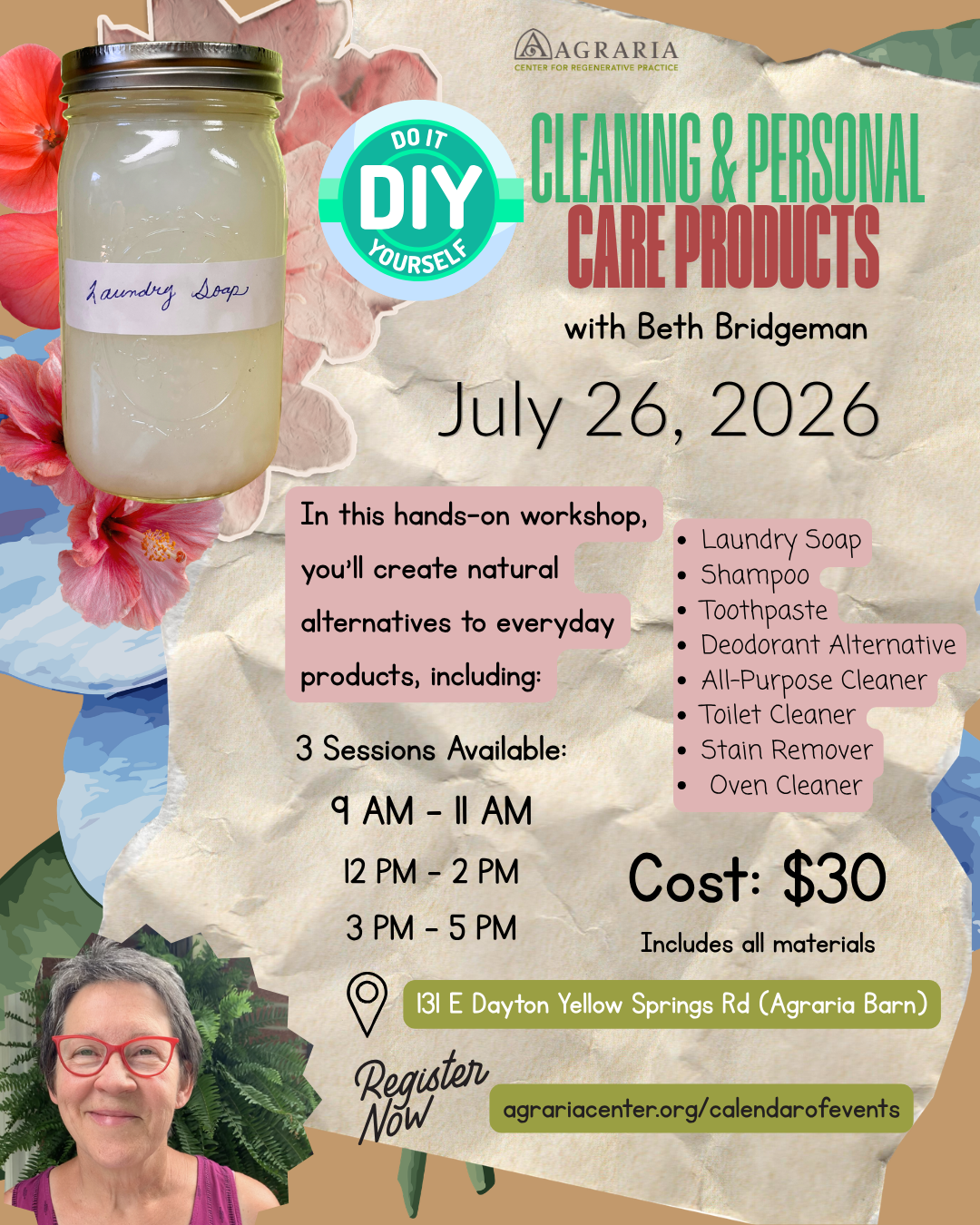 DIY Cleaning &amp; Personal Care Products Session 1