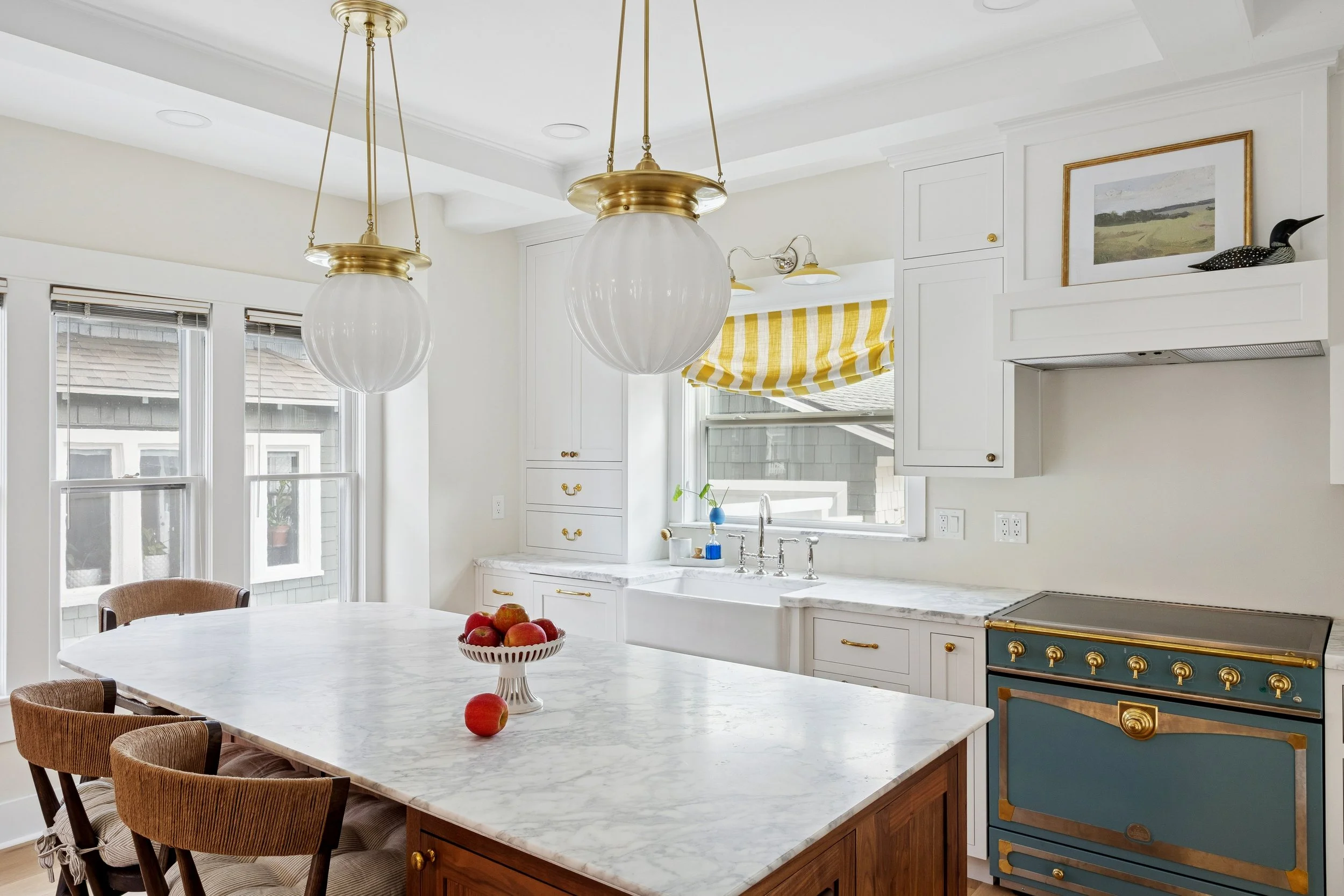 Inset Walnut and White