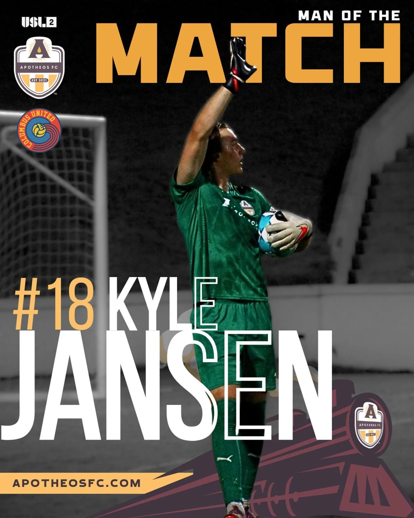 Amazing performance from our Kyle Jansen

&ldquo;Not only the penalty saves [, but] Kyle made many key saves and his presence and leadership show clearly why he is going to make it to the top professional level&rdquo; - Coach Jo&atilde;o Garcia @garc