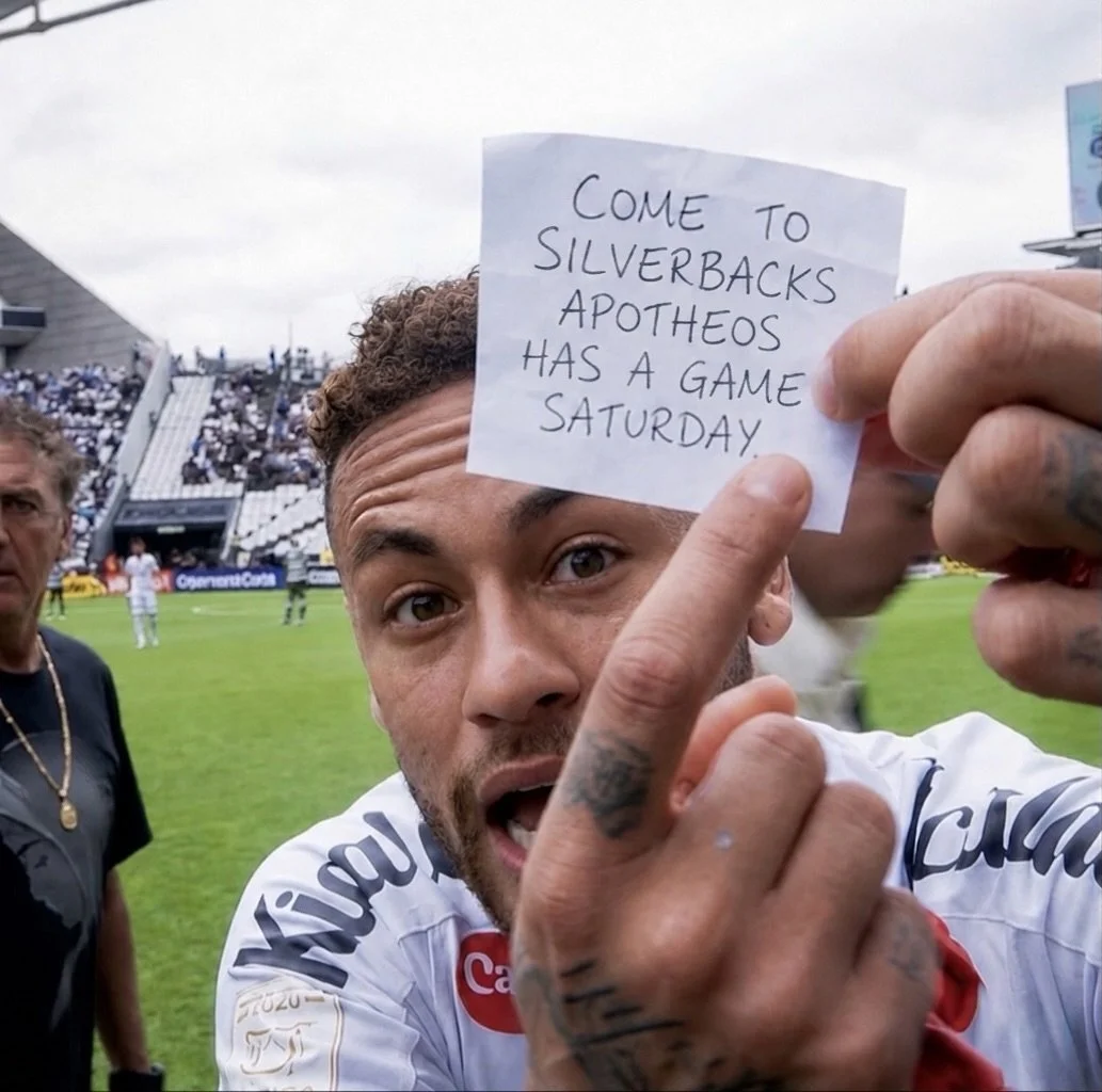 Neymar made it to the World Cup&hellip; now you gotta make it out to Silverbacks Park 👀

Apotheos FC this Saturday. See you there.