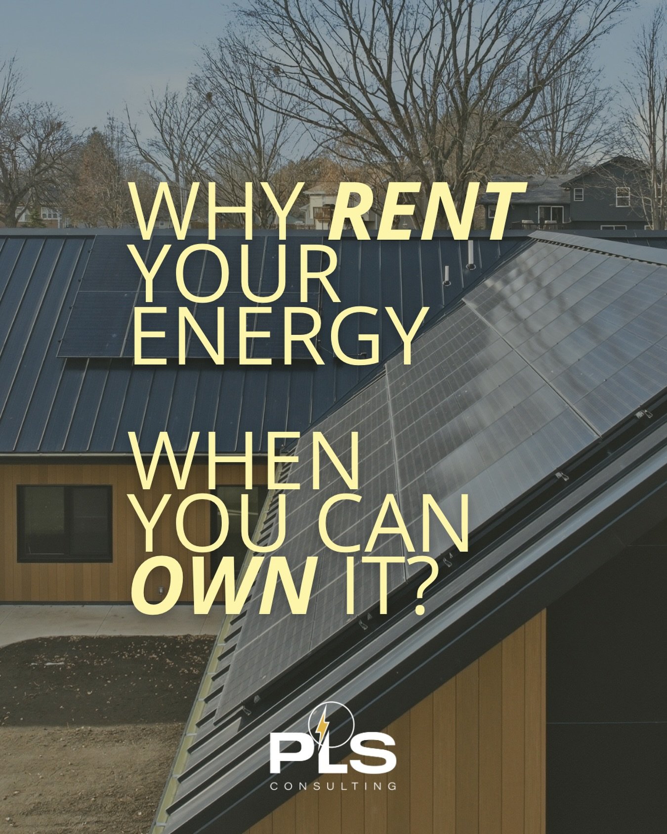 Solar is the real superhero ⚡️

If you can own a house&hellip; you usually don&rsquo;t rent one. Same thing goes for cars, clothes, business equipment, technology devices, etc. 

So why are you renting your energy?

Producing your own energy allows y