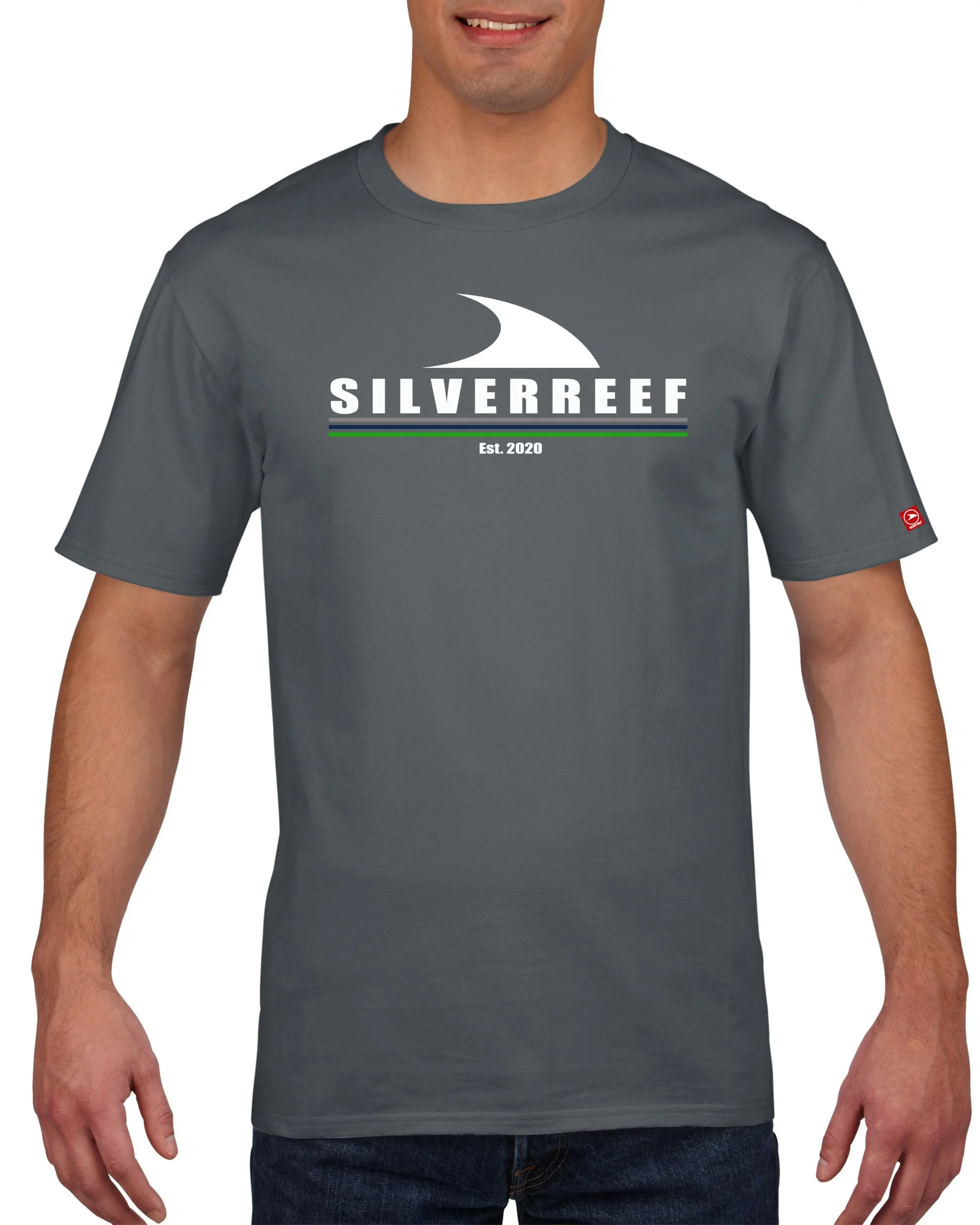 Silver Reef Cresta GBG Mens T-shirt #surf t-shirt # surf top # life style #beach #paddleboard#Surf Grey.jpg