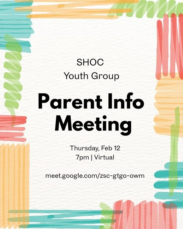 SHOC Youth Group - Parent Info Meeting
