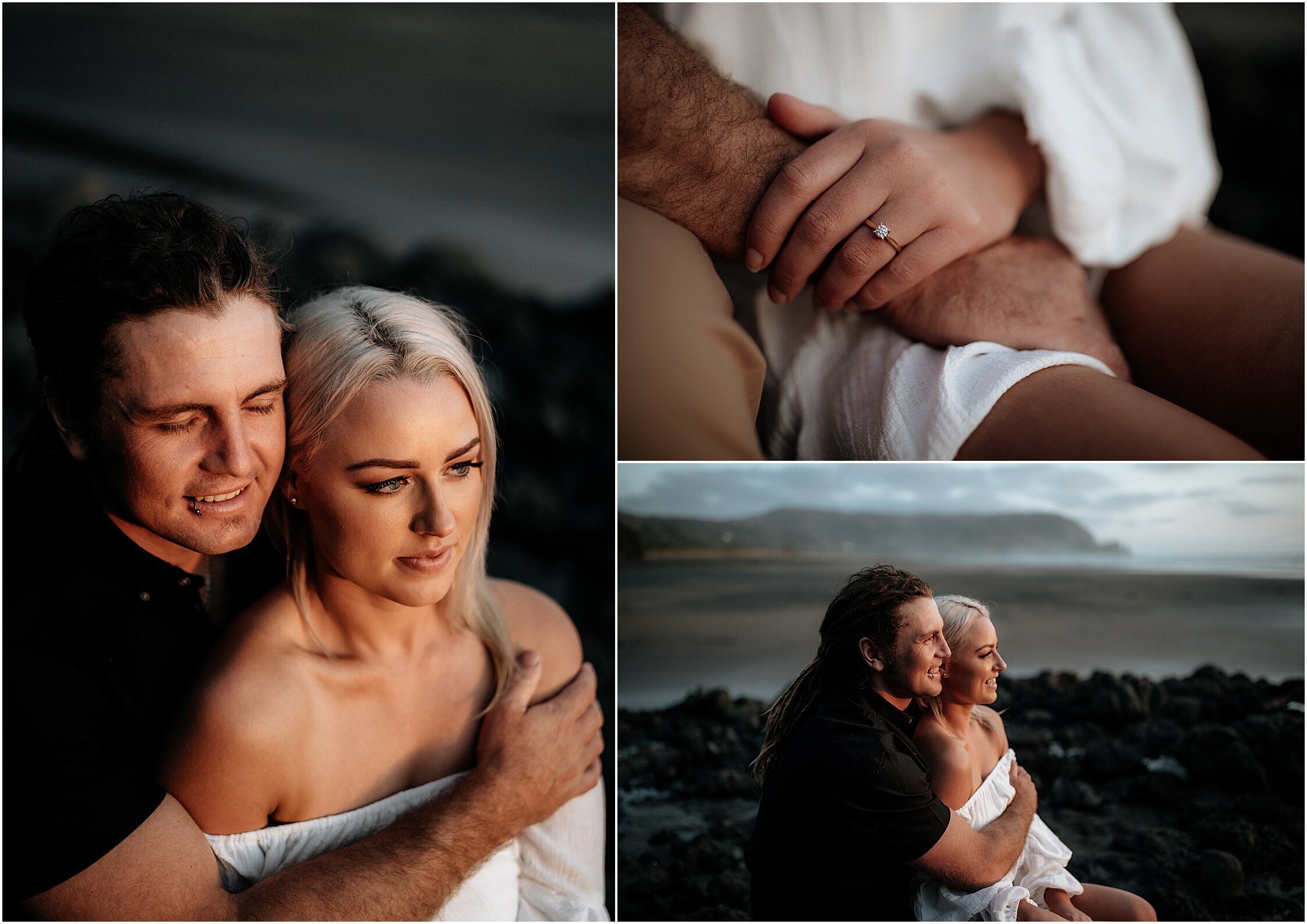 Zanda+Auckland+wedding+photographer+black+sand+moody+romantic+sunset+Piha+beach+engagement+New+Zealand_15.jpeg