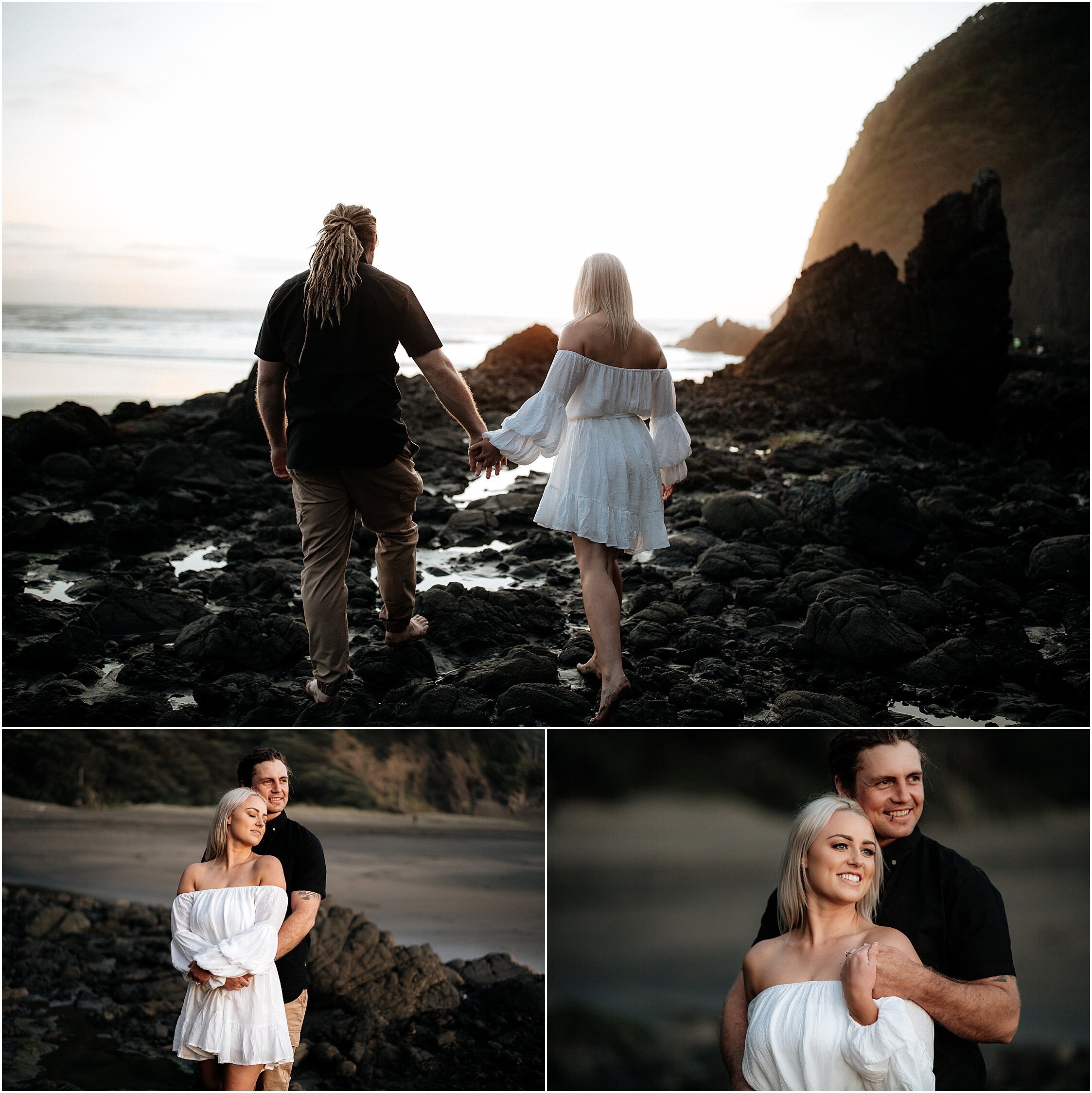Zanda+Auckland+wedding+photographer+black+sand+moody+romantic+sunset+Piha+beach+engagement+New+Zealand_20.jpeg