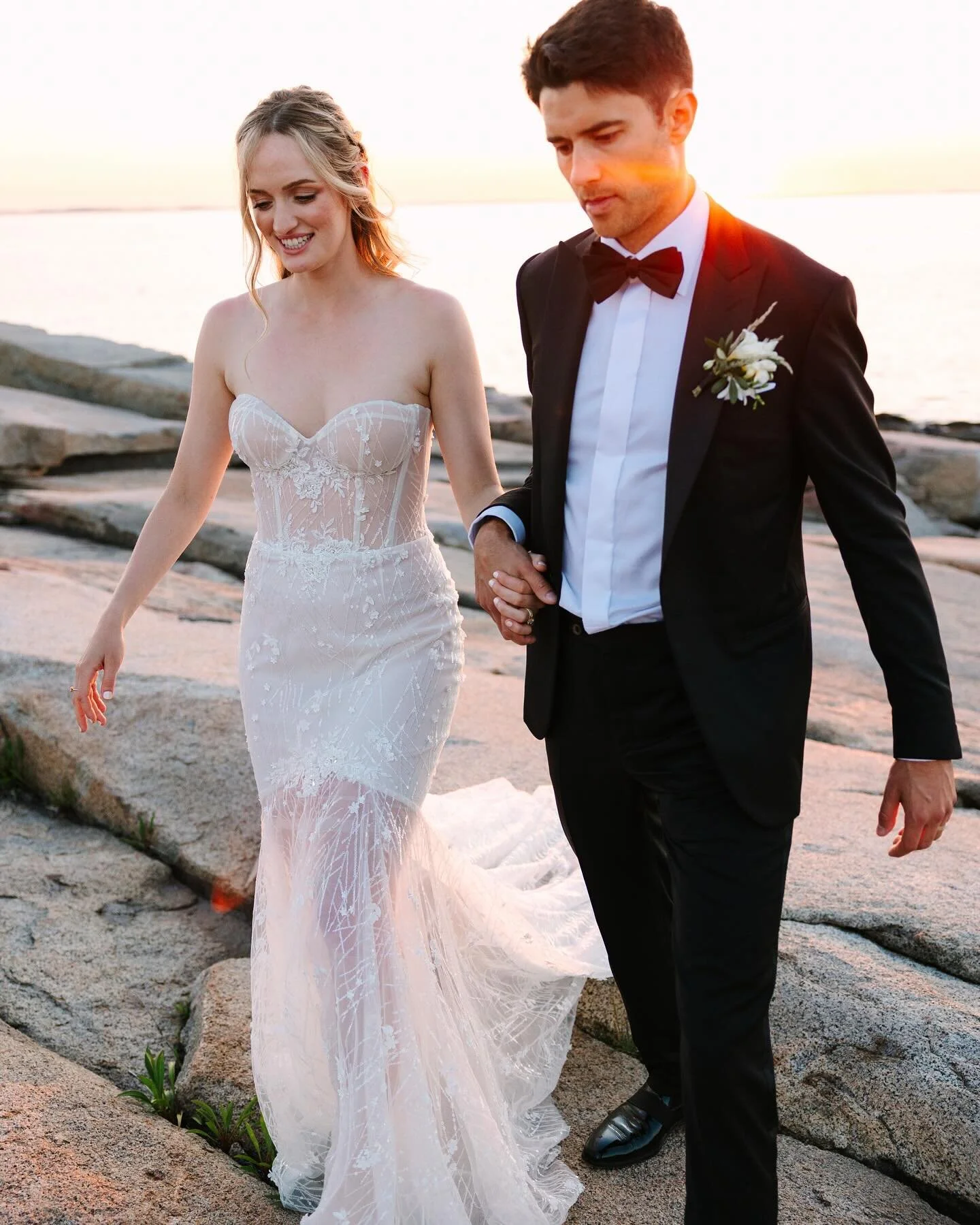 No wedding for me this weekend, but having fun going through the archives! S + D at sunset on the coast // shot for @msp_phototeam