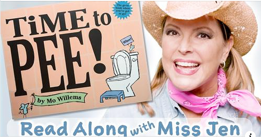 Read Along potty training story books with Miss Jen