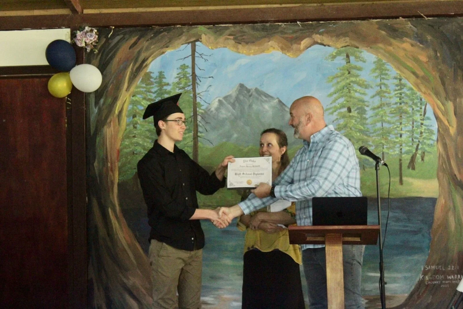 Official diploma moment