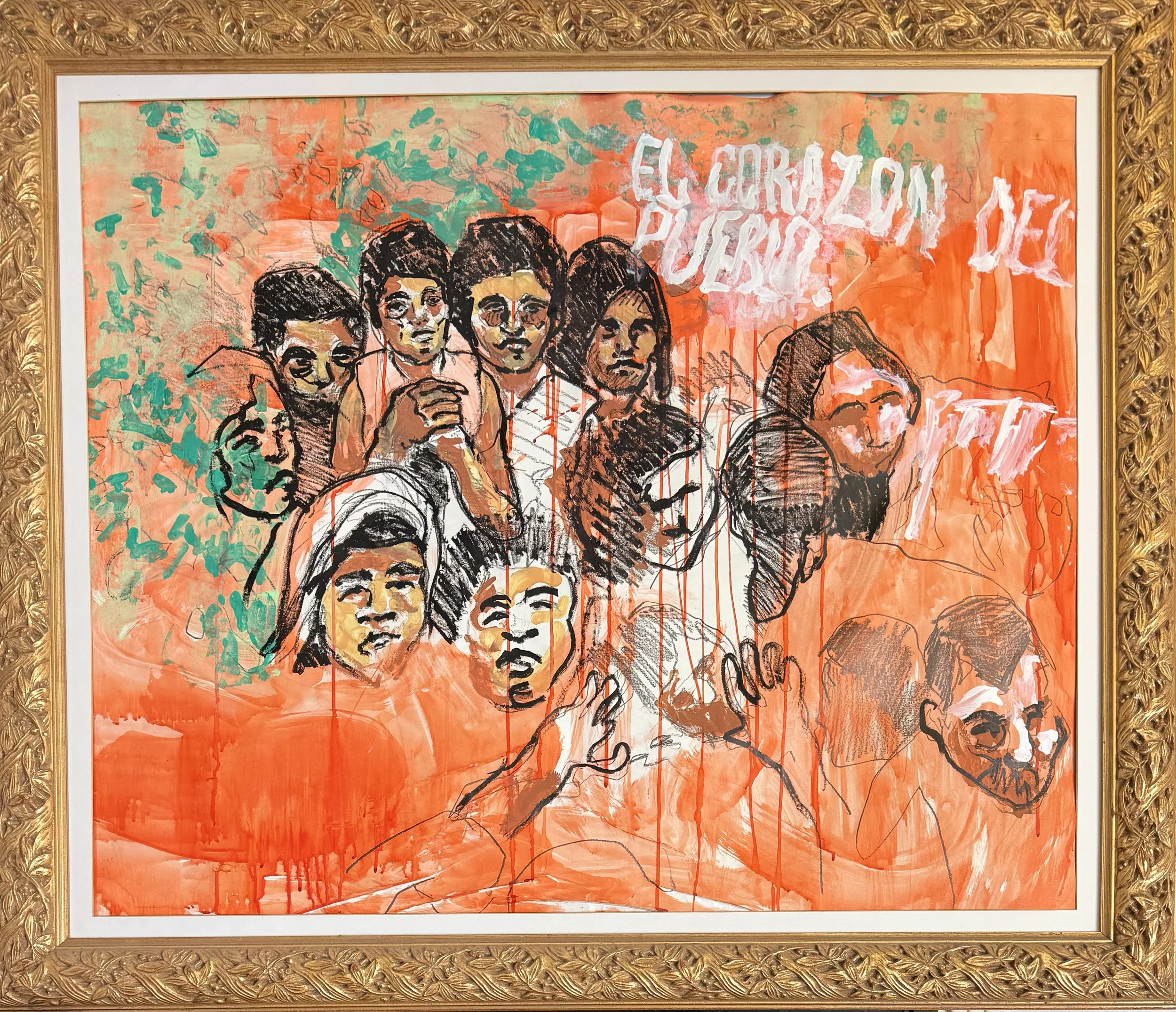 El Corazon Del Pueblo, Galileo, 2017, 46x37, Mixed Medium