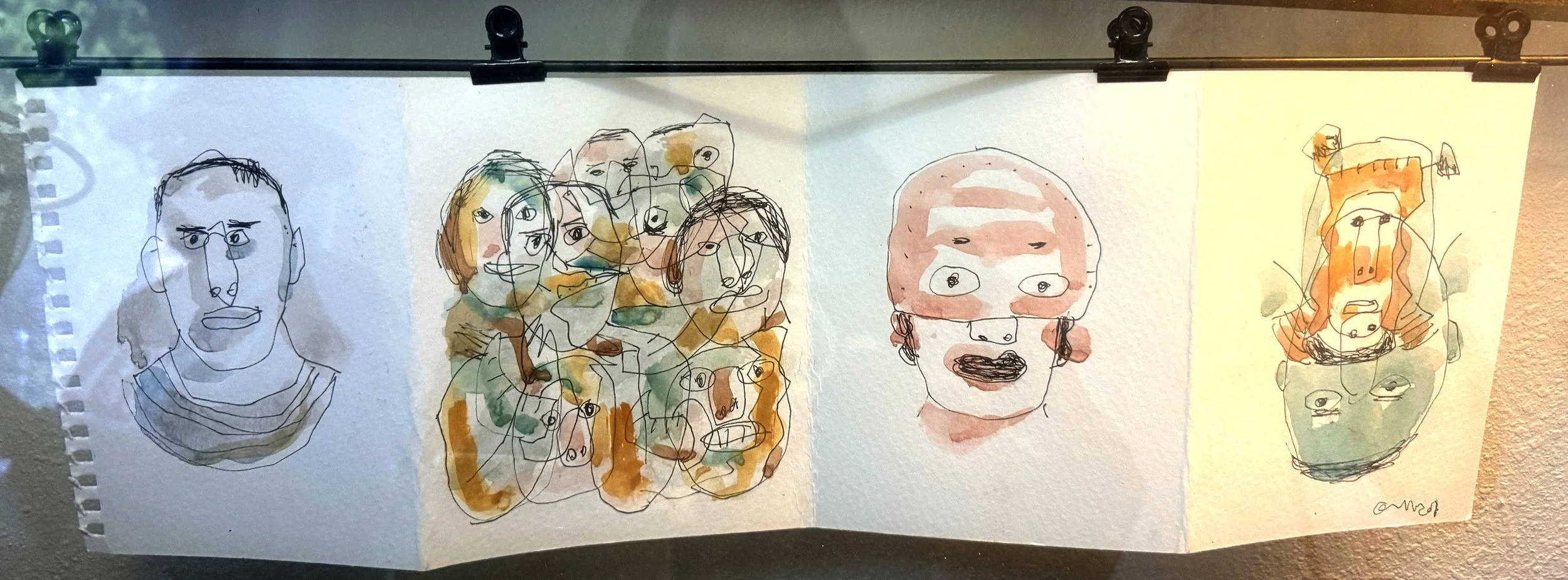 Gronk, 2019, 20x7, Mixed Media