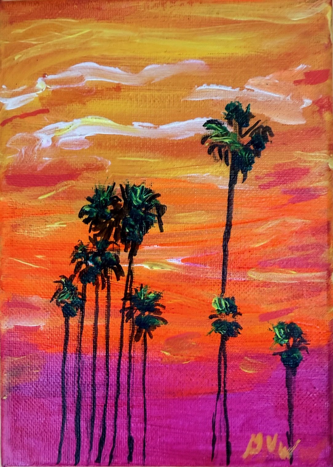 Gloria Warner, 2025, 5x7, Acrylic