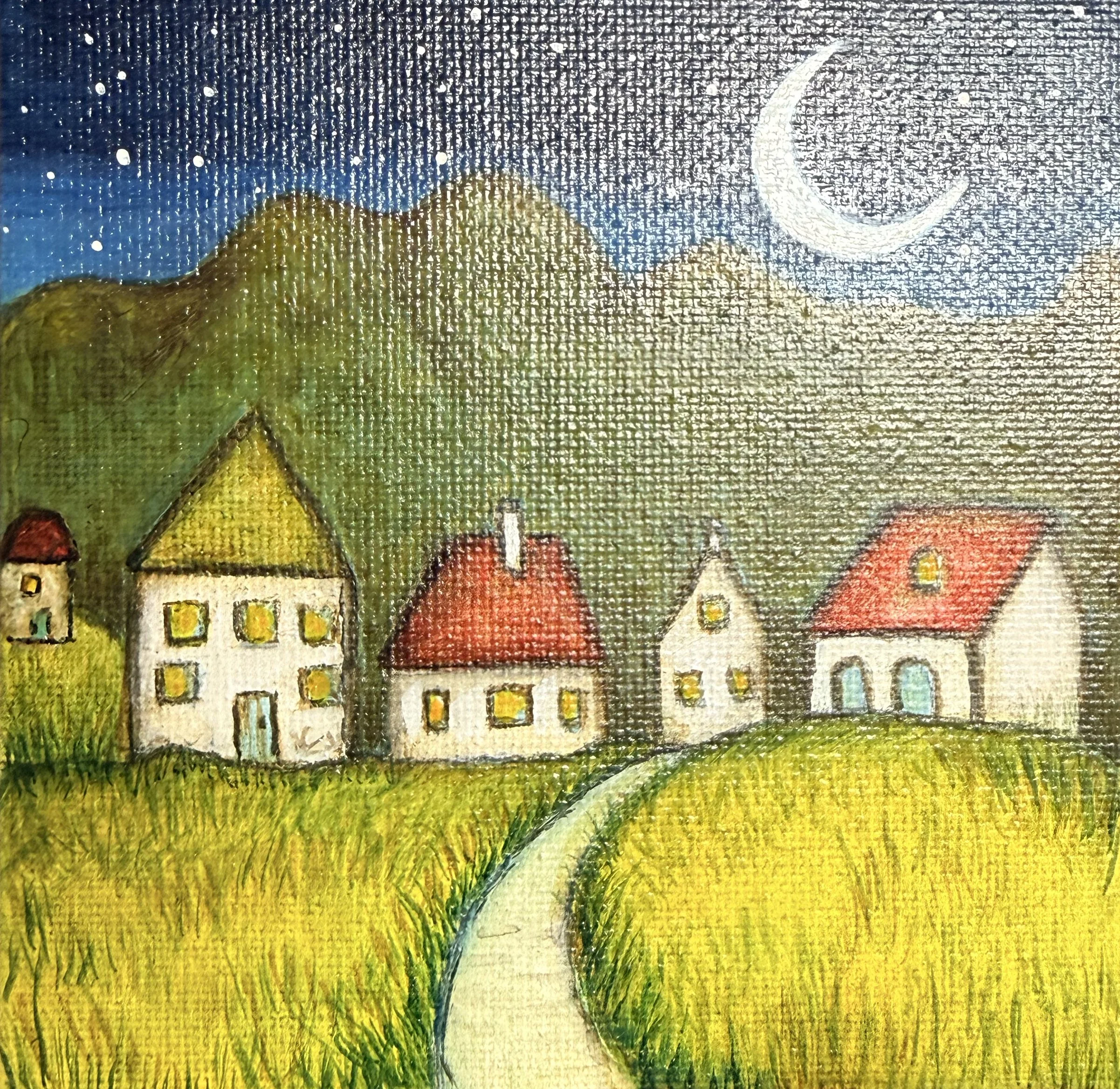 Home, Laura Monroy, 2025, 2x2, Mixed Media