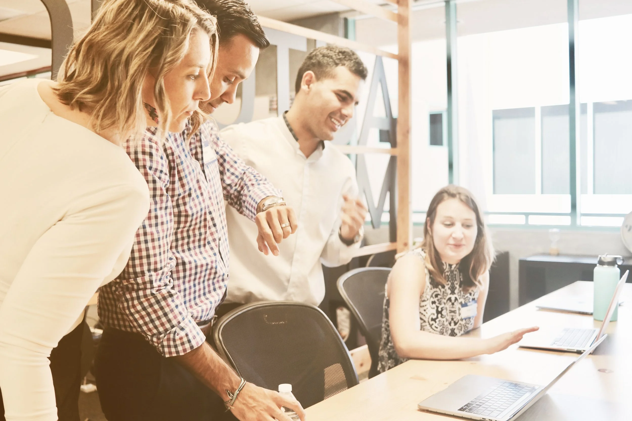 Strategic consulting team meeting and analysis