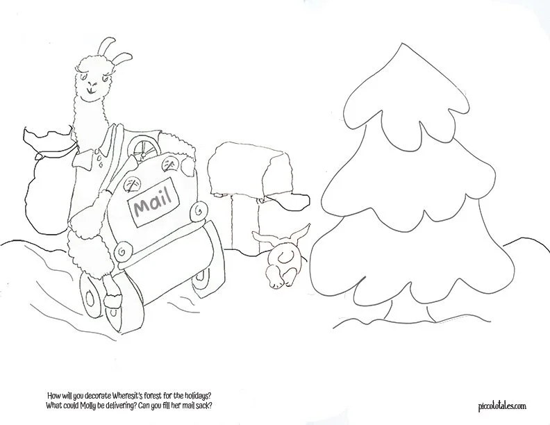 Coloring Page: Winter in Wheresit