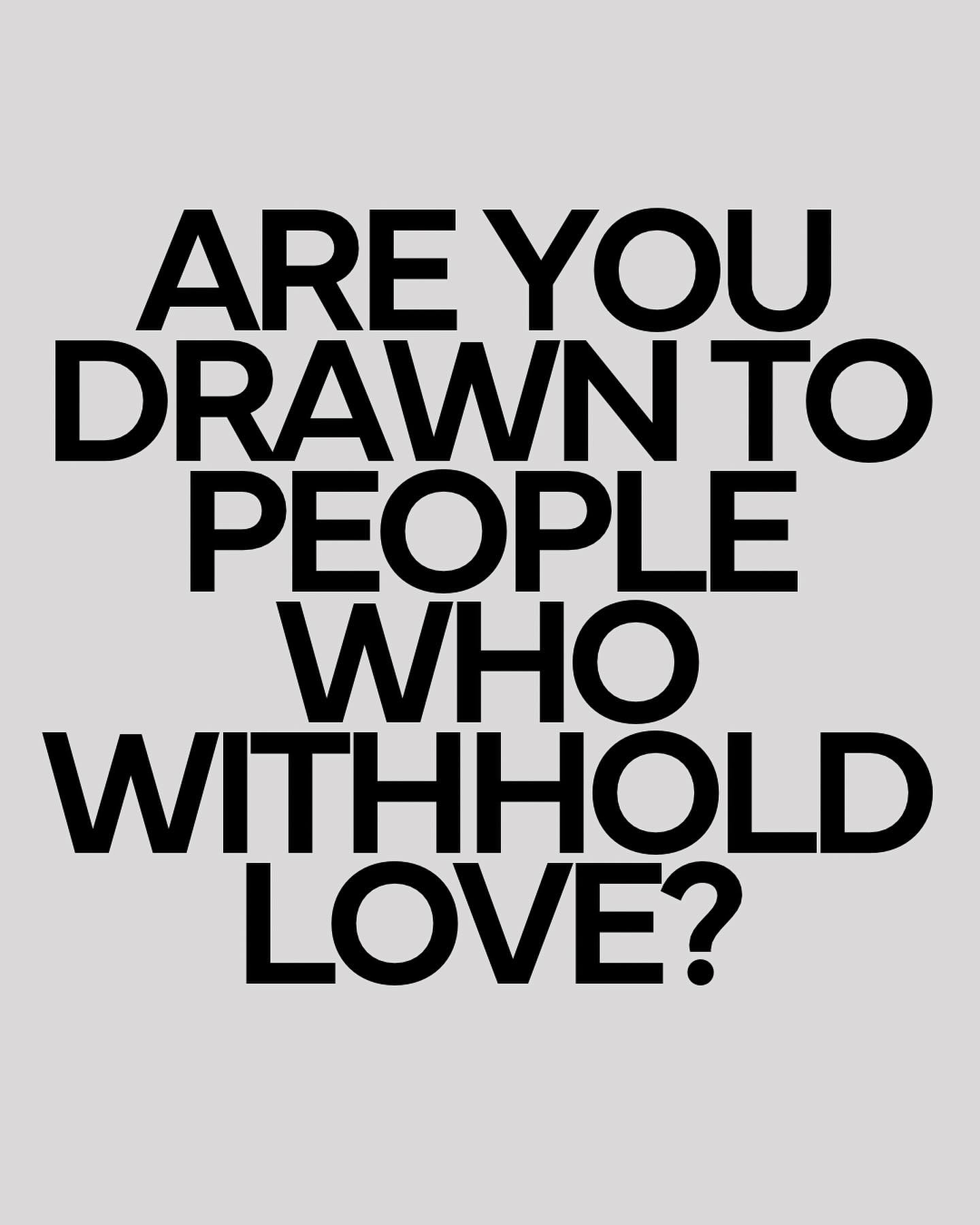 It&rsquo;s easy to hide behind someone else&rsquo;s pain, but the people we&rsquo;re attracted to often mirror our own wounds.
&nbsp;
For example, if you grew up feeling neglected, you might unknowingly seek out partners who mimic this dynamic, belie