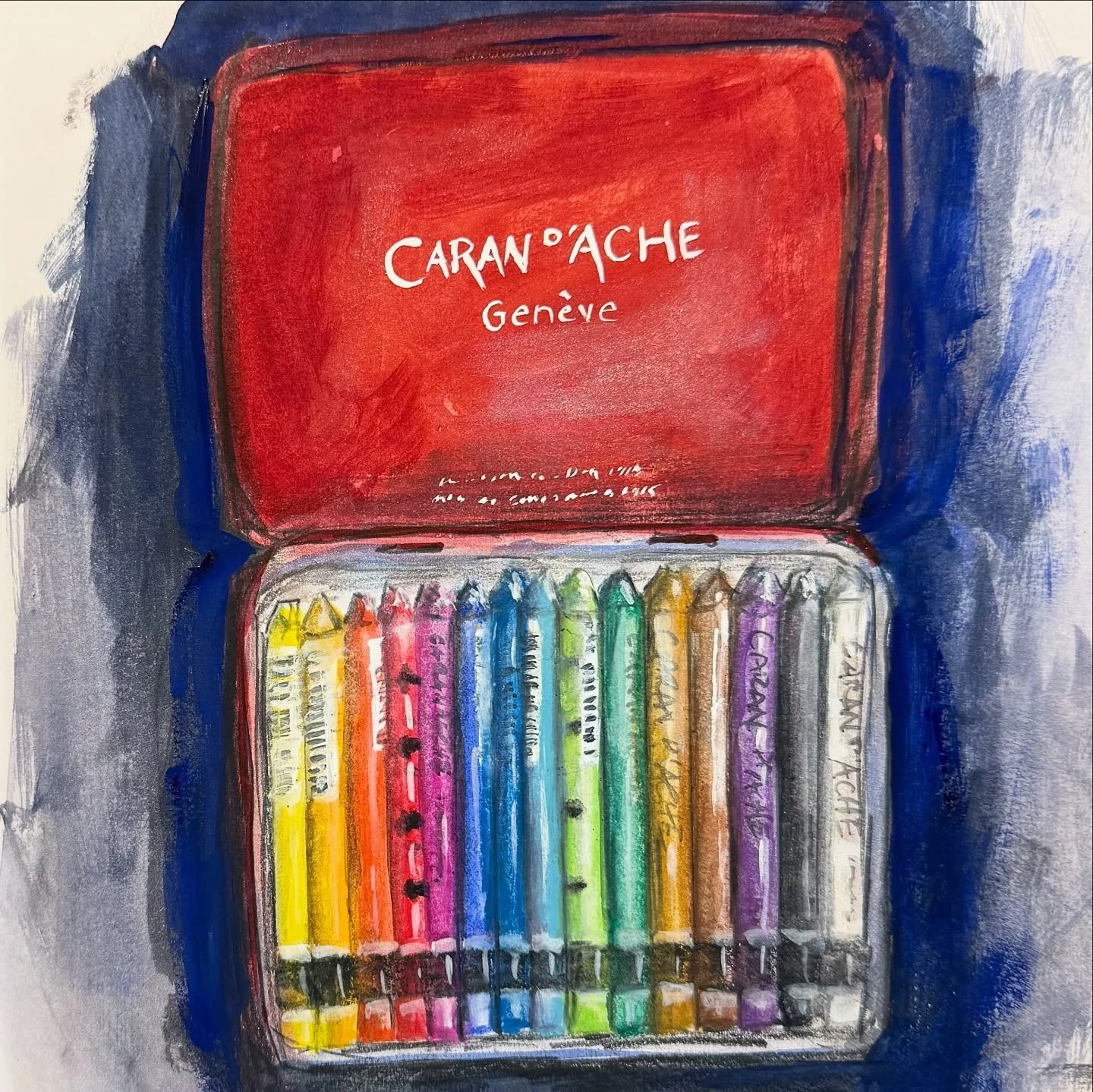 Day 29 #stradaeasle 

I missed a bunch of days last week due to a bad headcold that turned into near migraine levels of headache. But happily back to my small studio today; drawing my art supplies to finish up the last few days of this art challenge.