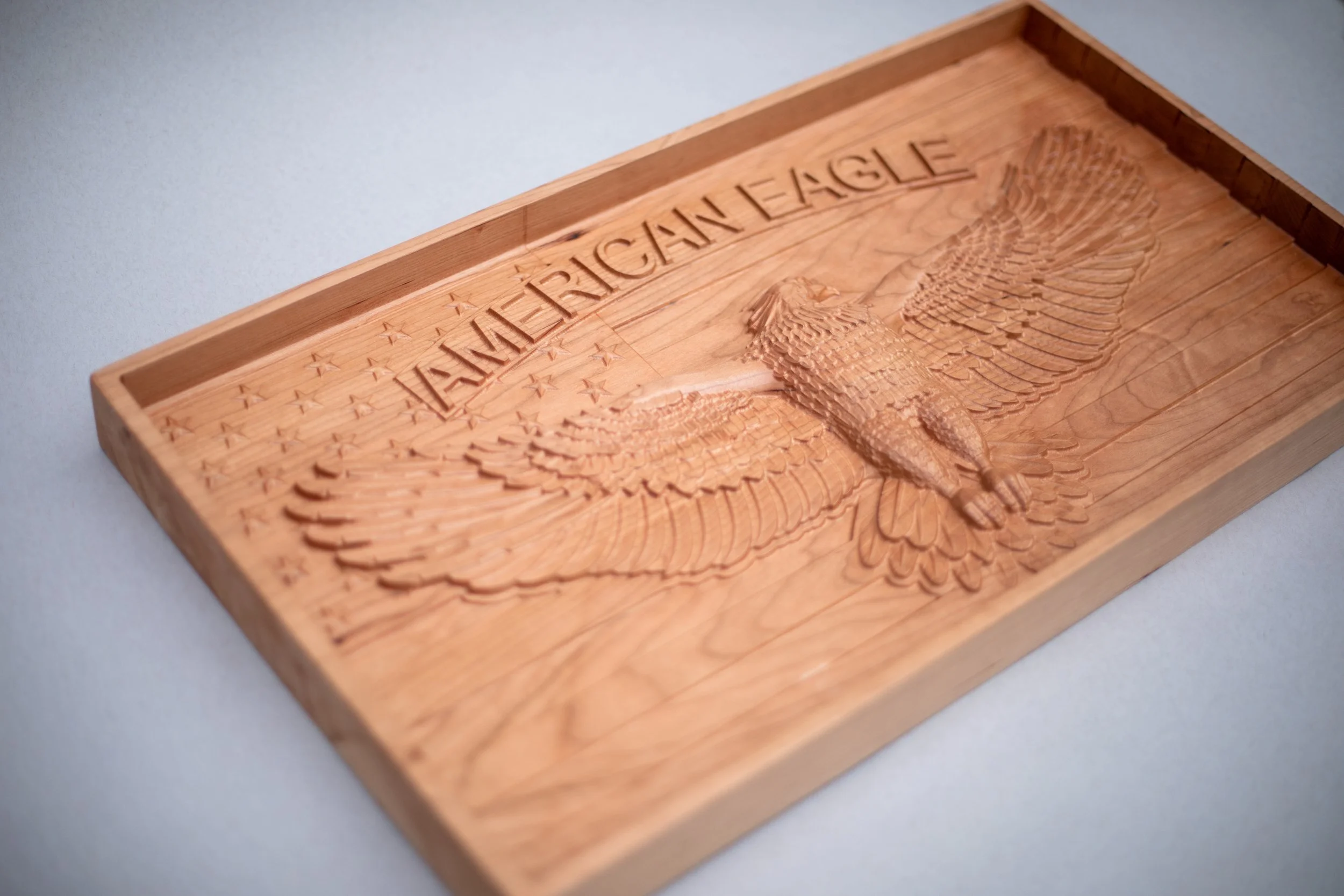 American Eagle Flag — Whittled