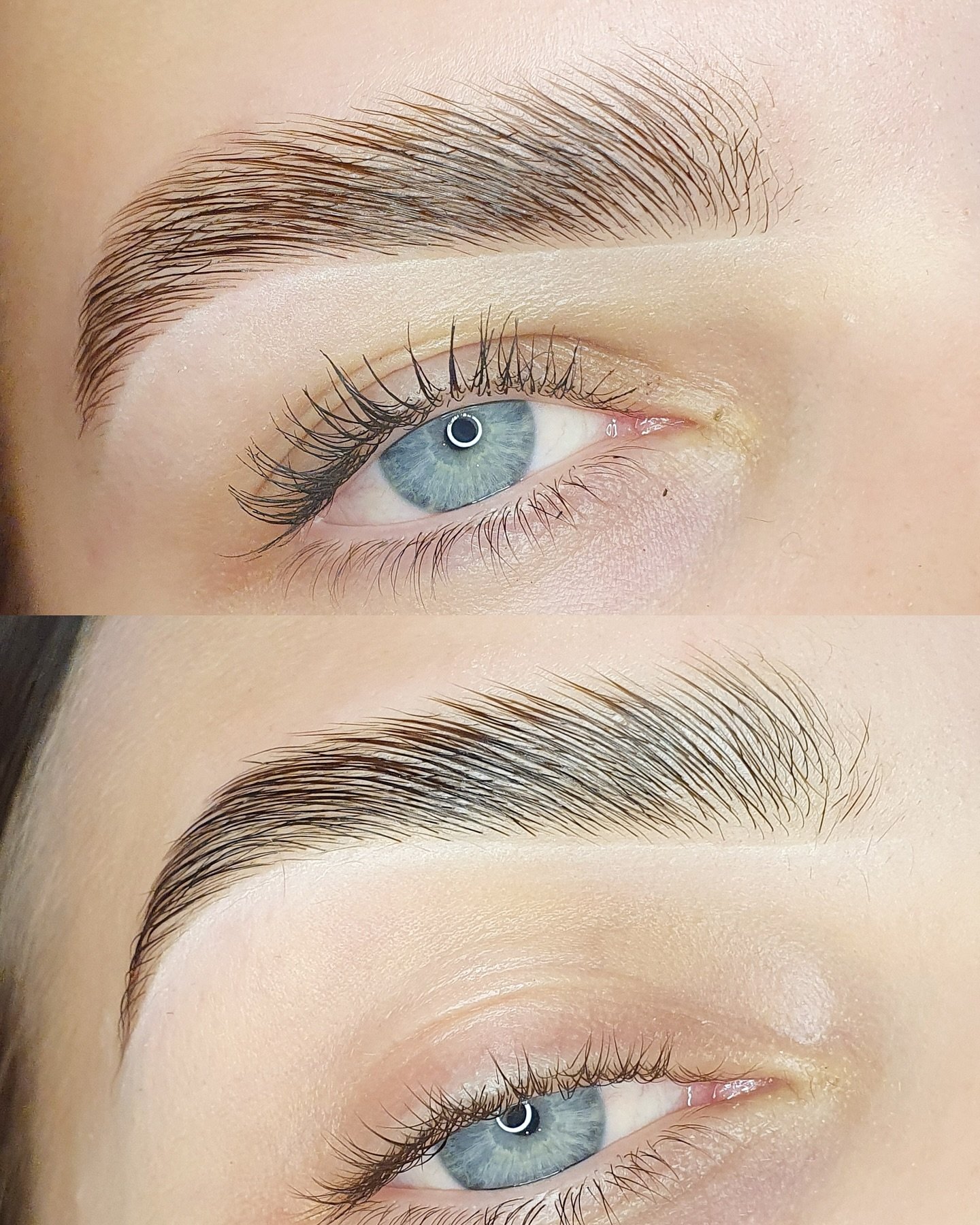 SAME BROW DIFFERENT LAMINATION STYLE!!! 
Top one is more fluffy vibes and bottom one is more &lsquo;sleek&rsquo; vibes&hellip;. 
Which style is your fave??? 🙌🏼

&mdash;&mdash; 

#browlamination #minilamination #eyebrows #brows #browshaping #perthbr